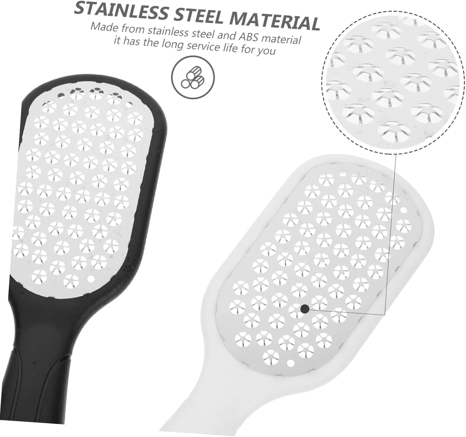 هیلوید 2 عدد تخته سوهان پا استیل ضد زنگ، اسکرابر، از بین برنده پوست مرده، سوهان پدیکور، سنگ پا برای پا، سوهان دستی پا، از بین برنده لاک ناخن، رنده دستی، مجموعه پدیکور ABS هیلوید 2 عدد تخته سوهان پا استیل ضد زنگ، اسکرابر، از بین برنده پوست مرده، سوهان پدیکور، سنگ پا برای پا، سوهان دستی پا، از بین برنده لاک ناخن، رنده دستی، مجموعه پدیکور ABS