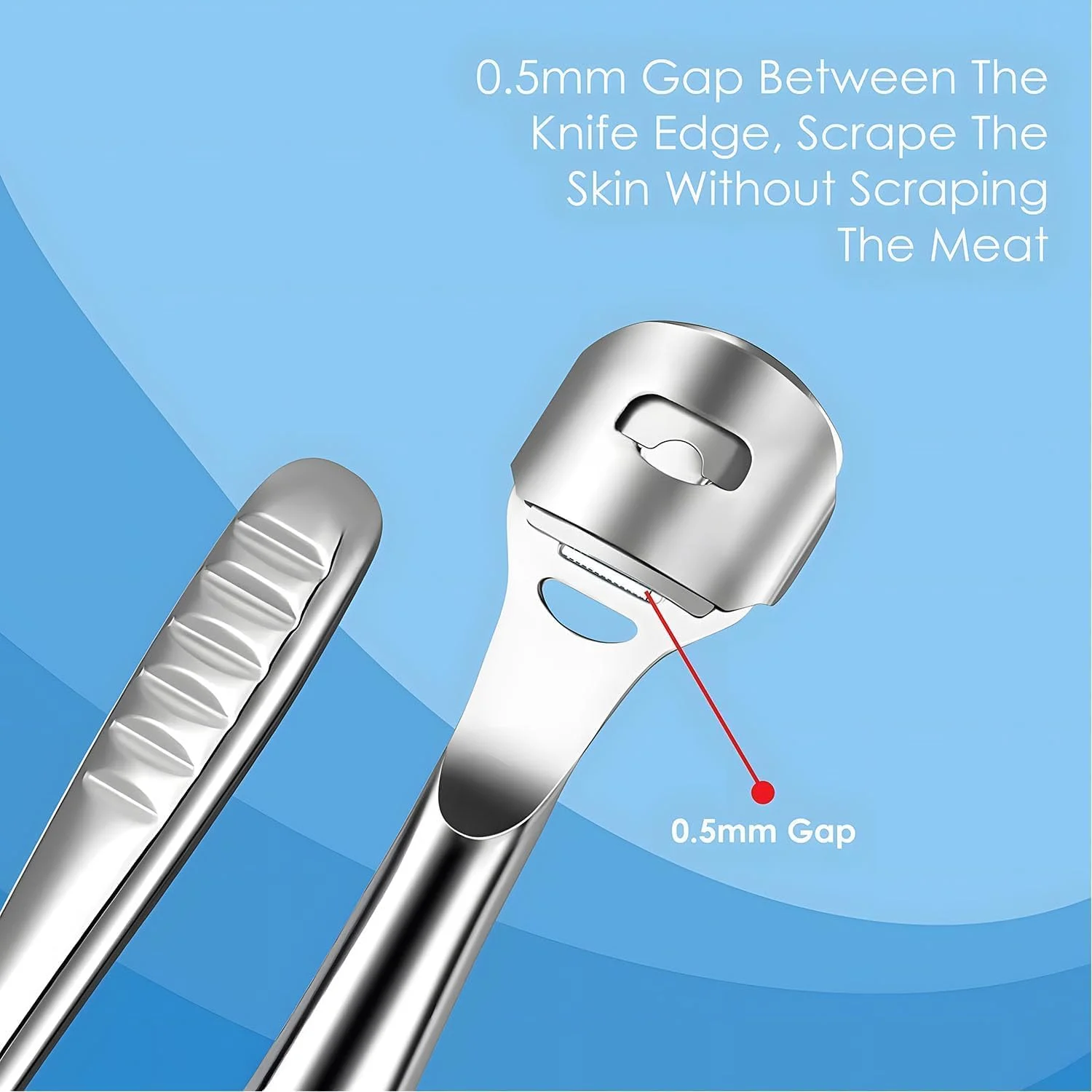 سوهان پا Joyzzz برای پوست سخت، از بین برنده پینه پا 2 در 1، اسکرابر پا از بین برنده پوست سخت با 10 تیغه تعویضی، ست حرفه ای پدیکور استیل ضد زنگ ابزار مراقبت از پا