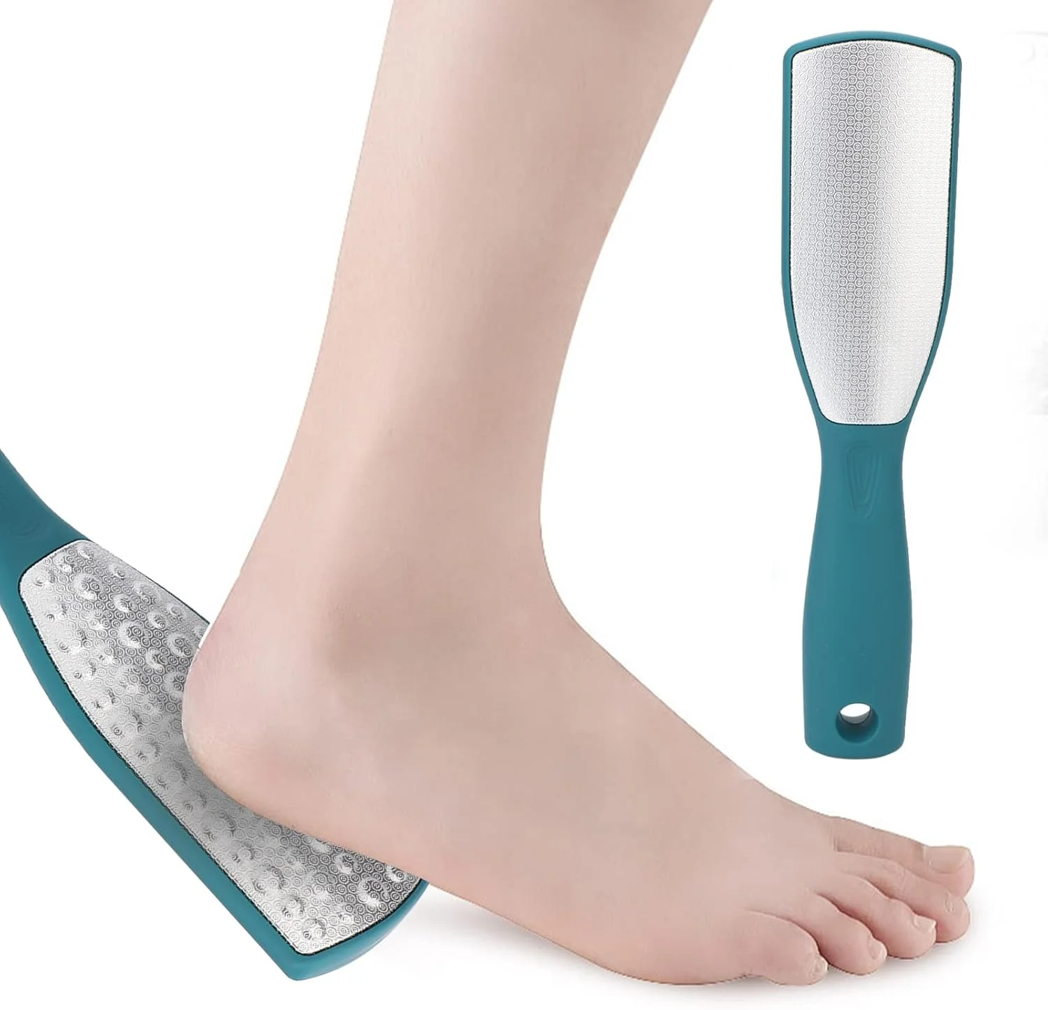 سوهان پا دو طرفه، مات شده برای از بین بردن پینه، پوست مرده و کوتیکول، رنده پای حرفه ای قابل بازیافت