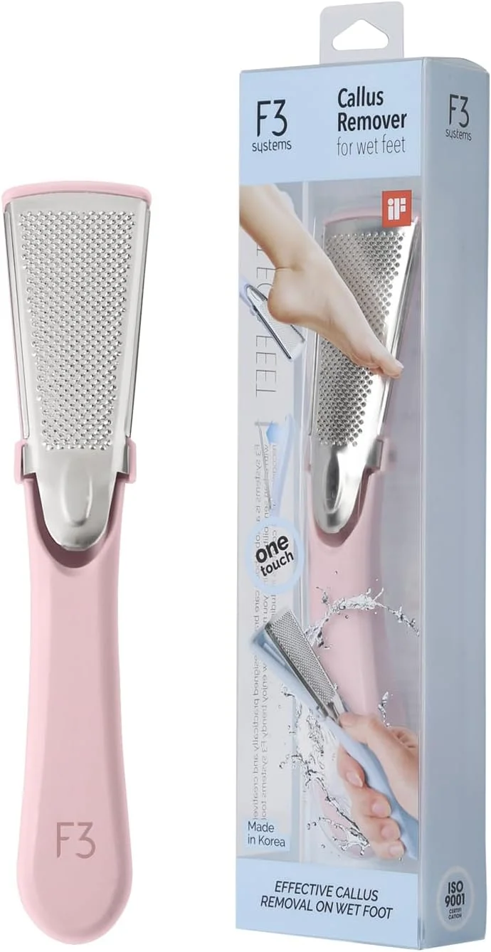 سوهان پدیکور استیل ضد زنگ F3 Systems، موثر برای پینه های ضخیم و ترک پا، از بین برنده پوست سفت، رنده پا، اسکرابر پا، مراقبت حرفه ای از پا (صورتی) سوهان پدیکور استیل ضد زنگ F3 Systems، موثر برای پینه های ضخیم و ترک پا، از بین برنده پوست سفت، رنده پا، اسکرابر پا، مراقبت حرفه ای از پا (صورتی)