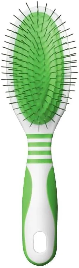 برس سوزنی حیوانات خانگی اندیس، سفید/سبز، متوسط، 65715 برس سوزنی حیوانات خانگی اندیس، سفید/سبز، متوسط، 65715