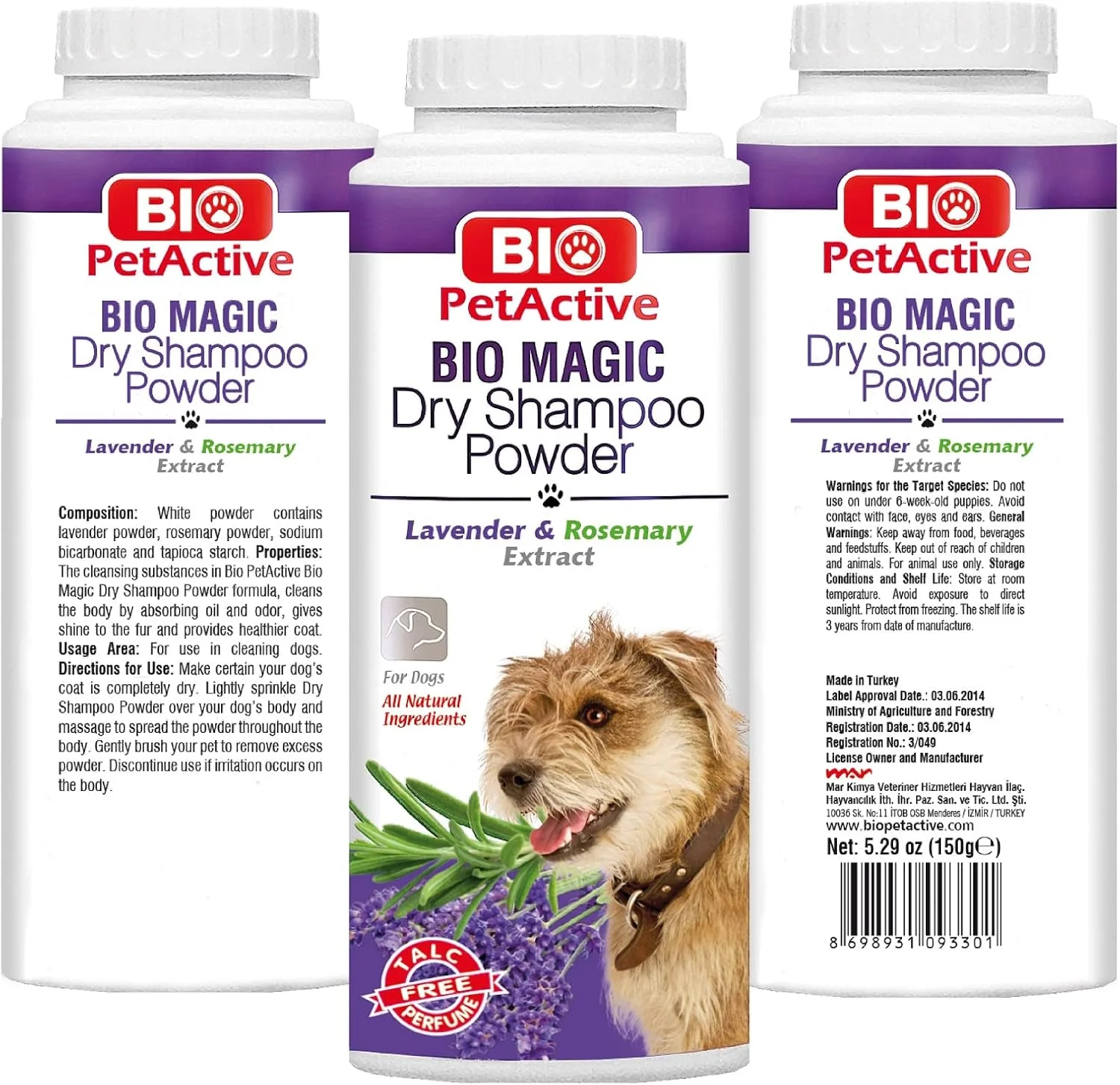 پودر شامپو خشک سگ Bio PetActive Magic - 150 گرم پودر شامپو خشک سگ Bio PetActive Magic - 150 گرم