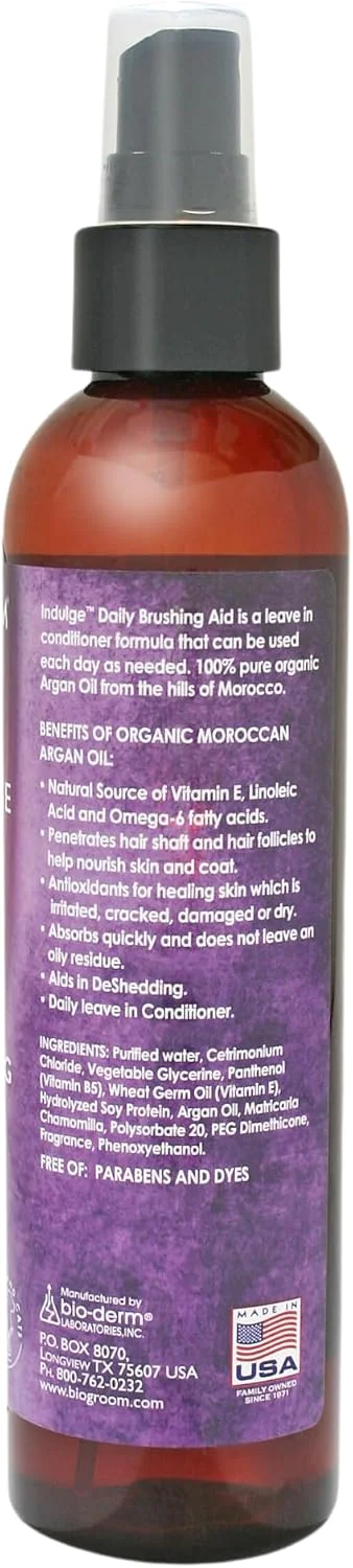 اسپری مو سگ و گربه بایو گروم مدل ایندالج حاوی روغن آرگان، 355 میلی لیتر اسپری مو سگ و گربه بایو گروم مدل ایندالج حاوی روغن آرگان، 355 میلی لیتر