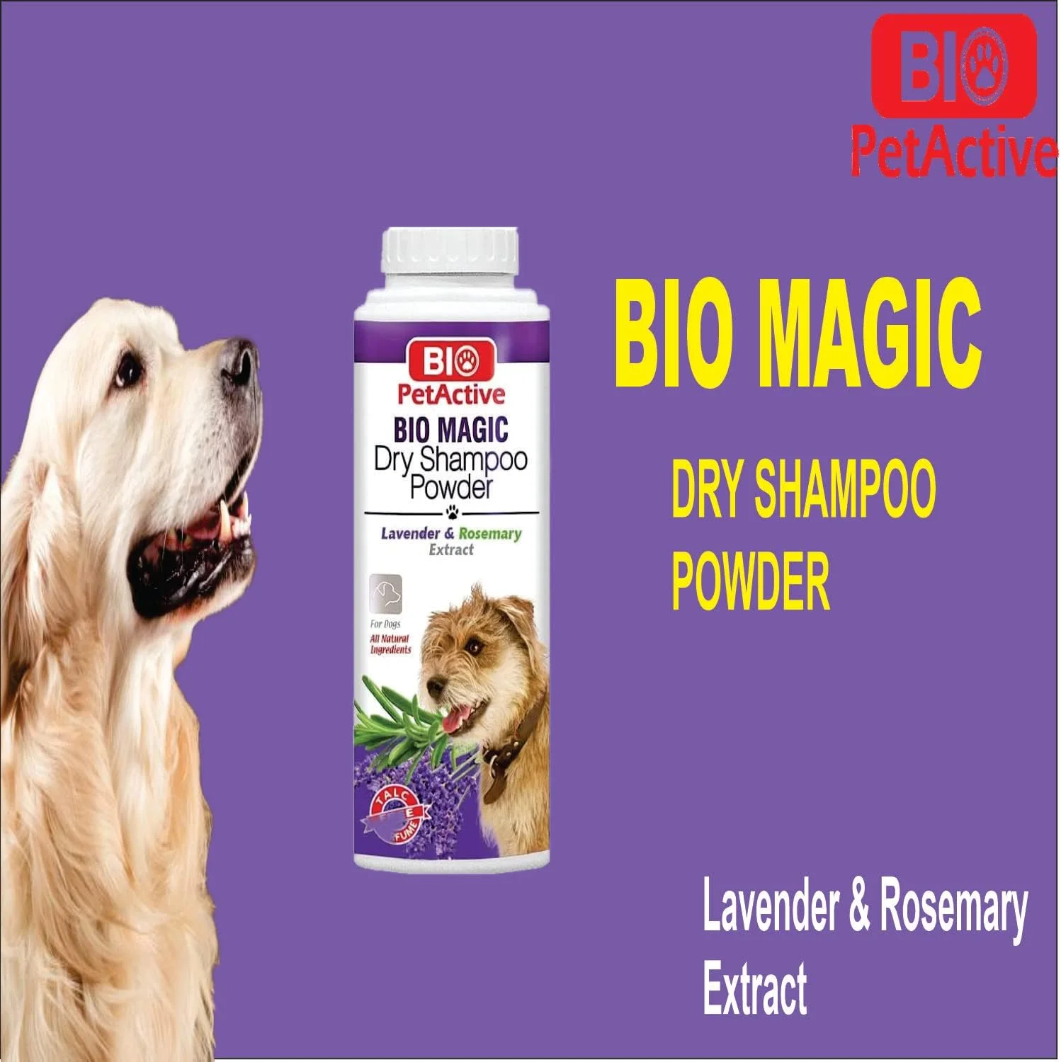 پودر شامپو خشک سگ Bio PetActive Magic - 150 گرم پودر شامپو خشک سگ Bio PetActive Magic - 150 گرم