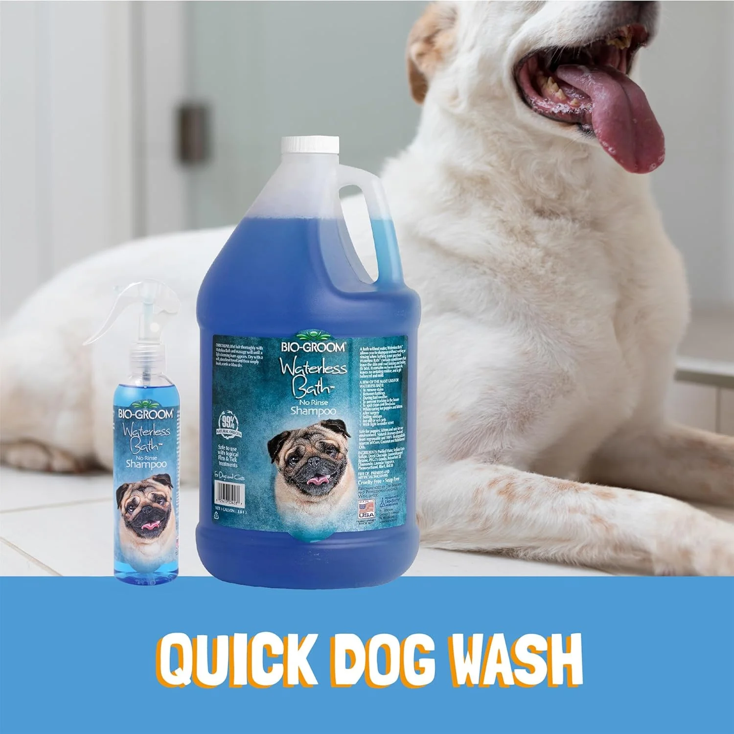 شامپو حمام بدون آب بایو گروم، 8 اونس شامپو حمام بدون آب بایو گروم، 8 اونس