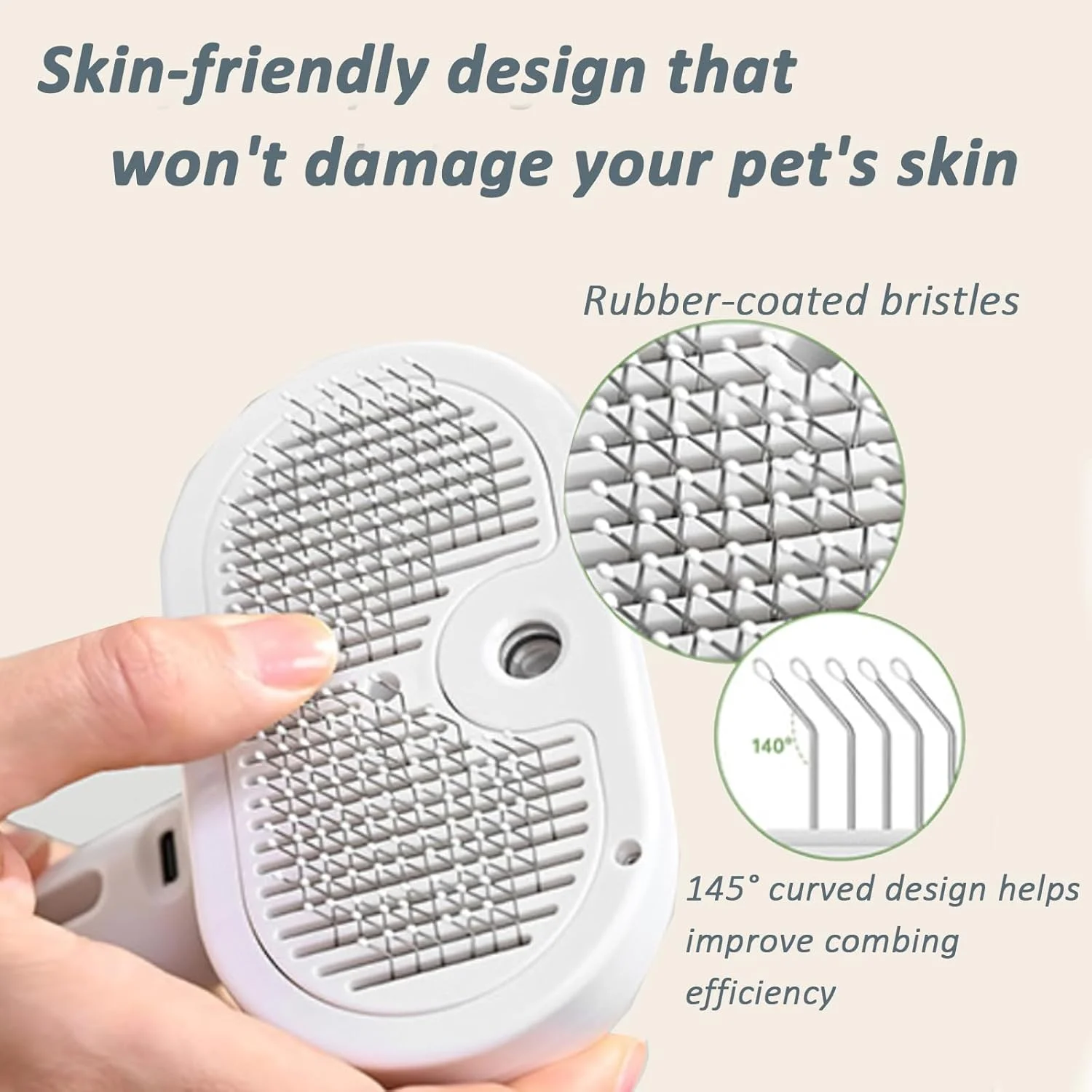 برس دوش خز تازه، برس اسپری تمیز کننده خودکار 3 در 1 برای حیوانات خانگی، برس دوش بخار حیوانات خانگی + محلول حمام، موهای شل را از بین می برد و ریزش را کاهش می دهد، برای حیوانات خانگی با موهای بلند و کوتاه (سفید) برس دوش خز تازه، برس اسپری تمیز کننده خودکار 3 در 1 برای حیوانات خانگی، برس دوش بخار حیوانات خانگی + محلول حمام، موهای شل را از بین می برد و ریزش را کاهش می دهد، برای حیوانات خانگی با موهای بلند و کوتاه (سفید)