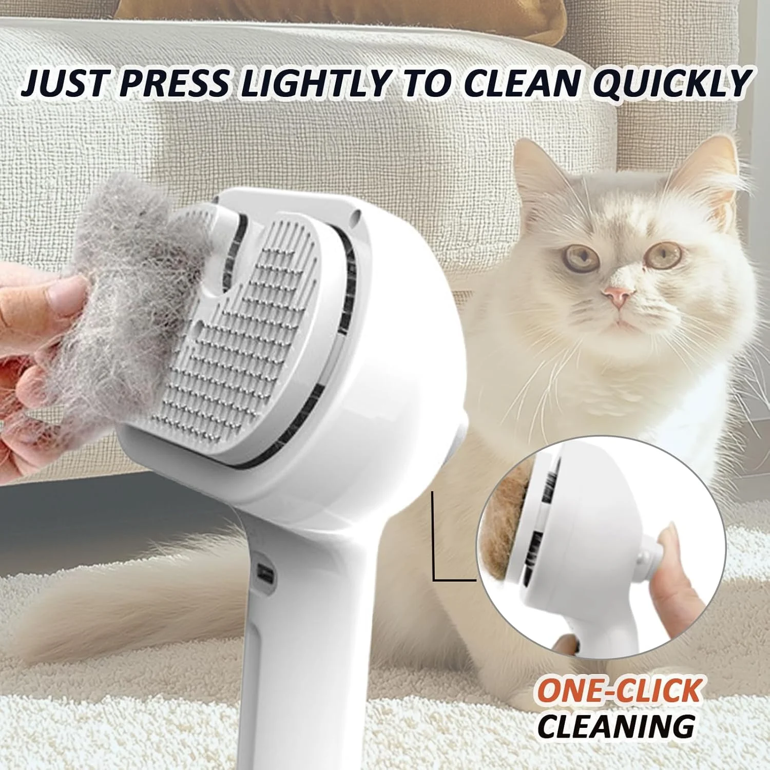 برس دوش خز تازه، برس اسپری تمیز کننده خودکار 3 در 1 برای حیوانات خانگی، برس دوش بخار حیوانات خانگی + محلول حمام، موهای شل را از بین می برد و ریزش را کاهش می دهد، برای حیوانات خانگی با موهای بلند و کوتاه (سفید) برس دوش خز تازه، برس اسپری تمیز کننده خودکار 3 در 1 برای حیوانات خانگی، برس دوش بخار حیوانات خانگی + محلول حمام، موهای شل را از بین می برد و ریزش را کاهش می دهد، برای حیوانات خانگی با موهای بلند و کوتاه (سفید)