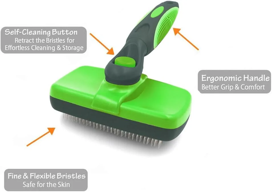 برس نظافت خودکار برای سگ و گربه، ابزار شانه و چنگک نظافت و ریزش مو، به آرامی گره ها، موهای شل و زیرپوشش را از بین می برد، مناسب برای حیوانات خانگی با موهای کوتاه و بلند برس نظافت خودکار برای سگ و گربه، ابزار شانه و چنگک نظافت و ریزش مو، به آرامی گره ها، موهای شل و زیرپوشش را از بین می برد، مناسب برای حیوانات خانگی با موهای کوتاه و بلند