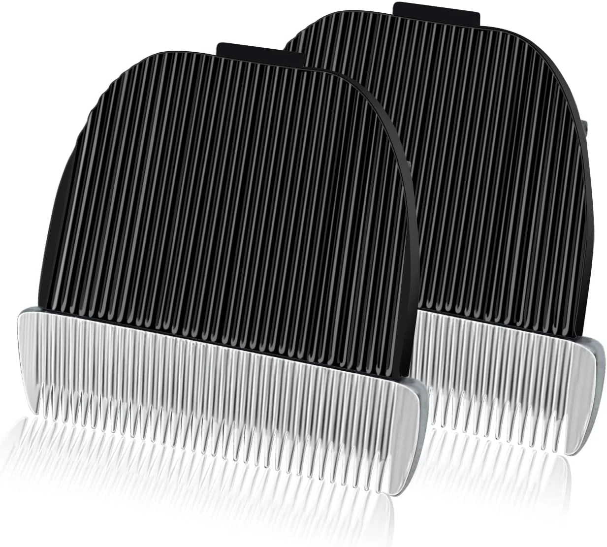 تیغه جایگزین 2 عددی DODAER سازگار با ماشین اصلاح سگ کم صدا oneisall، ساخته شده از تیغه سرامیکی و تیغه استیل ضد زنگ تیغه جایگزین 2 عددی DODAER سازگار با ماشین اصلاح سگ کم صدا oneisall، ساخته شده از تیغه سرامیکی و تیغه استیل ضد زنگ