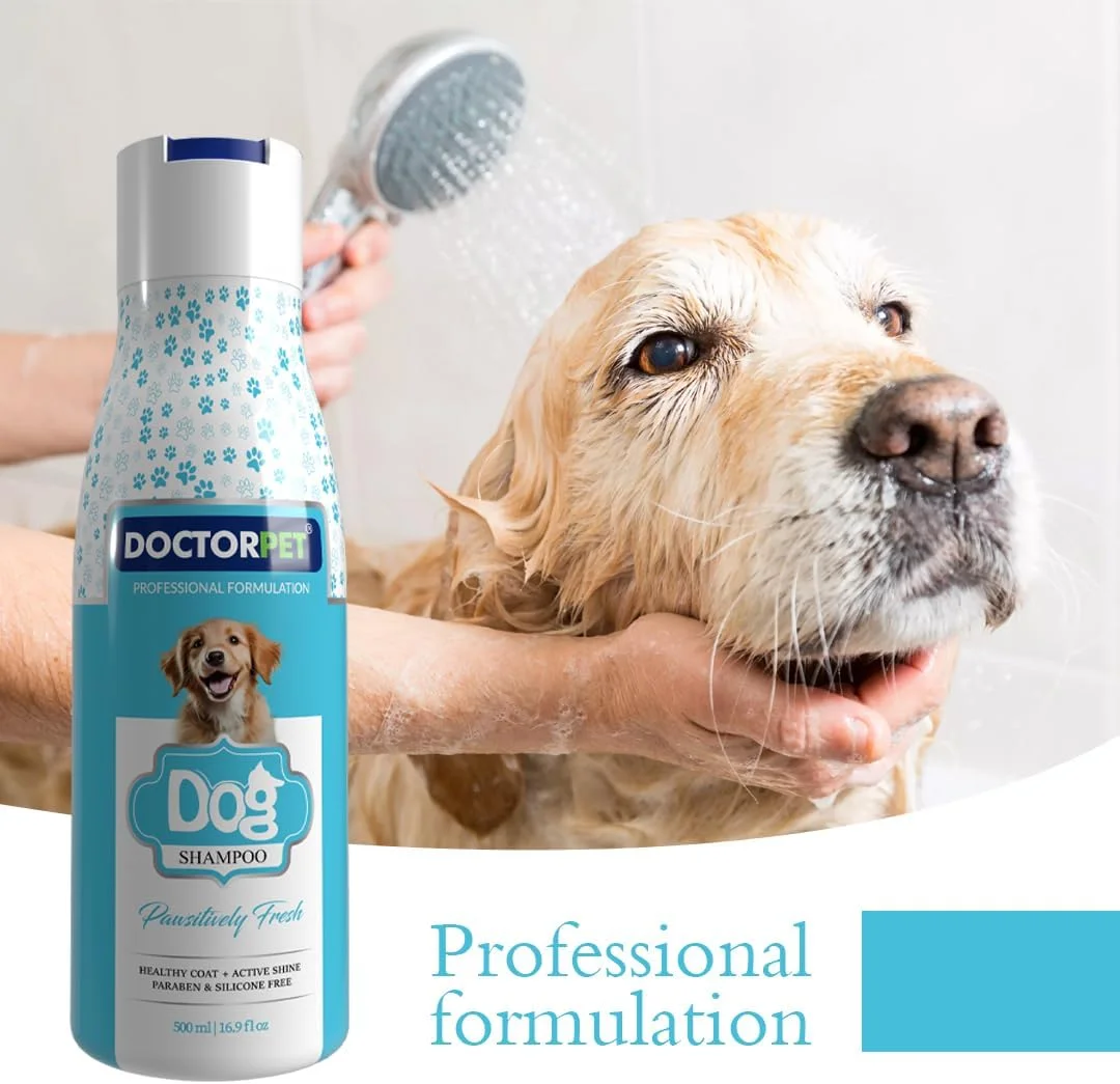 شامپو سگ دکتر پت "Pawsitively Fresh"، فرمول جلبک دریایی و نارگیل، شوینده خوشبو کننده حیوانات خانگی، 500 میلی لیتر شامپو سگ دکتر پت "Pawsitively Fresh"، فرمول جلبک دریایی و نارگیل، شوینده خوشبو کننده حیوانات خانگی، 500 میلی لیتر