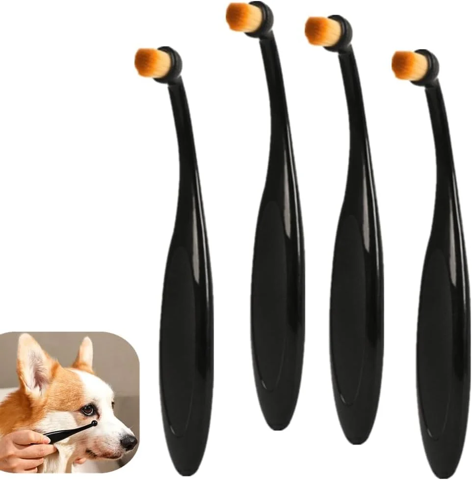 ست برس پاک کننده لکه اشک حیوانات خانگی حرفه ای SKEIDO - 4 عدد برس اپلیکاتور الیاف فوق العاده ظریف با موهای بلند و باریک برای مراقبت ملایم از چشم و استفاده ایمن از محصولات آرایشی ست برس پاک کننده لکه اشک حیوانات خانگی حرفه ای SKEIDO - 4 عدد برس اپلیکاتور الیاف فوق العاده ظریف با موهای بلند و باریک برای مراقبت ملایم از چشم و استفاده ایمن از محصولات آرایشی