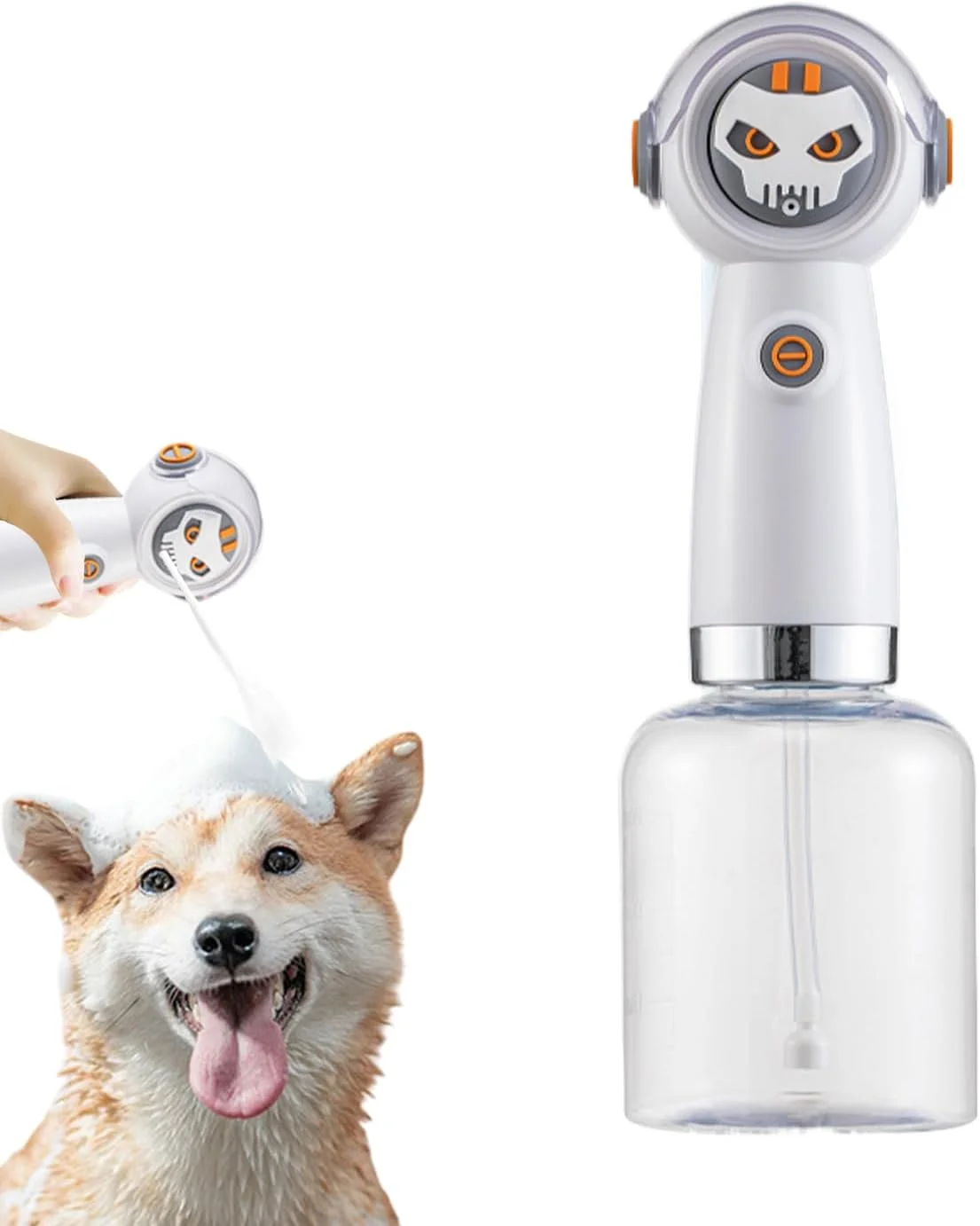 پخش کننده شامپو سگ - سر دوش ضد آب | دستگاه فوم برقی توله سگ - برای حمام کردن سگ و گربه در خانه، وان حمام، فضای باز، شستشو و نظافت