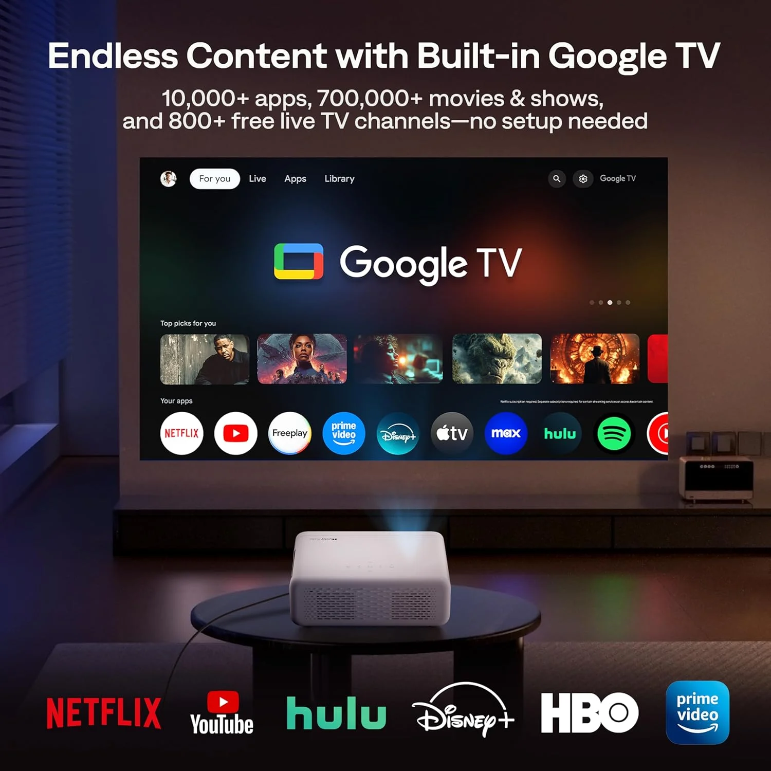 پروژکتور هوشمند Aurzen Eazze D1 GTV، پروژکتور Google TV با WiFi و بلوتوث، دارای مجوز رسمی Netflix، فوکوس خودکار و Keystone، صدای DoIby، زوم، پروژکتور قابل حمل فیلم 1080P Native برای فضای باز پروژکتور هوشمند Aurzen Eazze D1 GTV، پروژکتور Google TV با WiFi و بلوتوث، دارای مجوز رسمی Netflix، فوکوس خودکار و Keystone، صدای DoIby، زوم، پروژکتور قابل حمل فیلم 1080P Native برای فضای باز