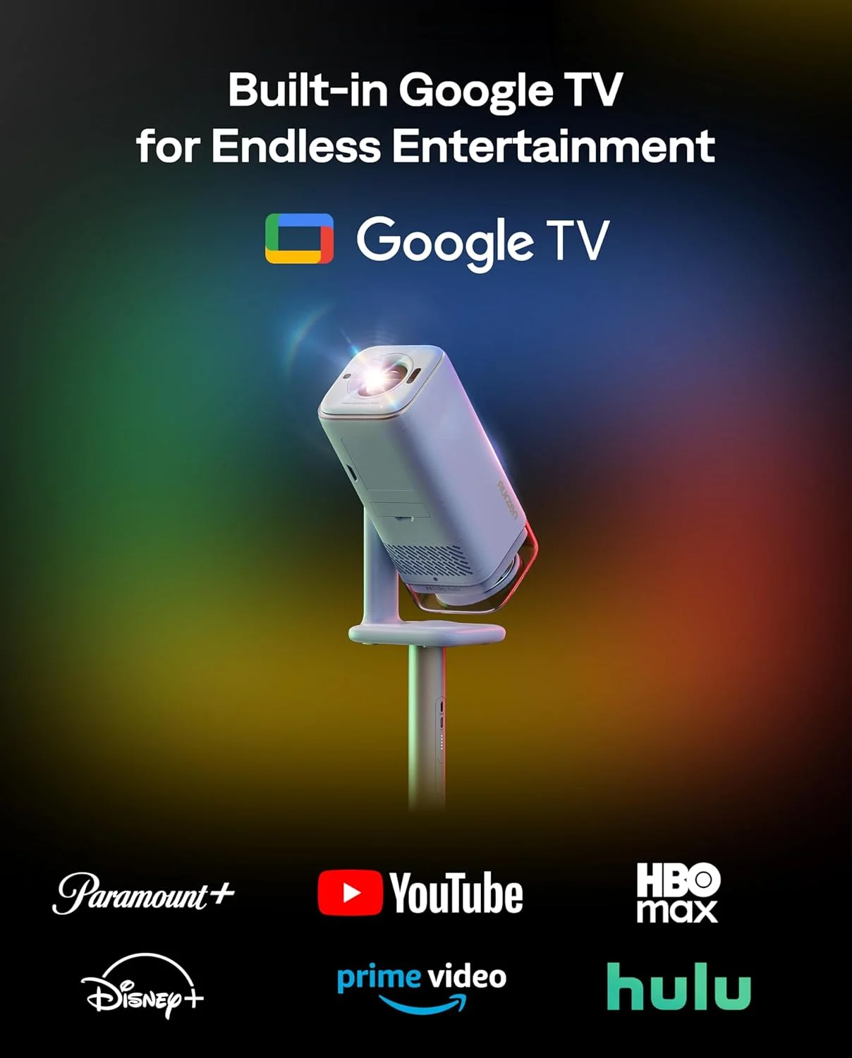 پروژکتور هوشمند Aurzen BOOM Air Google TV با وای فای و بلوتوث، پروژکتور قابل حمل برای فیلم در فضای باز و خانه، پشتیبانی از 4K، پایه قابل تنظیم، تغذیه از طریق USB-C، فوکوس بلادرنگ، Dolby Audio، آبی پروژکتور هوشمند Aurzen BOOM Air Google TV با وای فای و بلوتوث، پروژکتور قابل حمل برای فیلم در فضای باز و خانه، پشتیبانی از 4K، پایه قابل تنظیم، تغذیه از طریق USB-C، فوکوس بلادرنگ، Dolby Audio، آبی