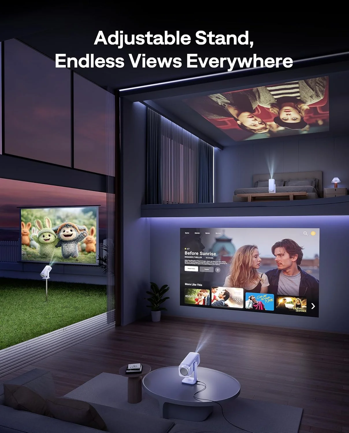 پروژکتور هوشمند Aurzen BOOM Air Google TV با وای فای و بلوتوث، پروژکتور قابل حمل برای فیلم در فضای باز و خانه، پشتیبانی از 4K، پایه قابل تنظیم، تغذیه از طریق USB-C، فوکوس بلادرنگ، Dolby Audio، آبی پروژکتور هوشمند Aurzen BOOM Air Google TV با وای فای و بلوتوث، پروژکتور قابل حمل برای فیلم در فضای باز و خانه، پشتیبانی از 4K، پایه قابل تنظیم، تغذیه از طریق USB-C، فوکوس بلادرنگ، Dolby Audio، آبی