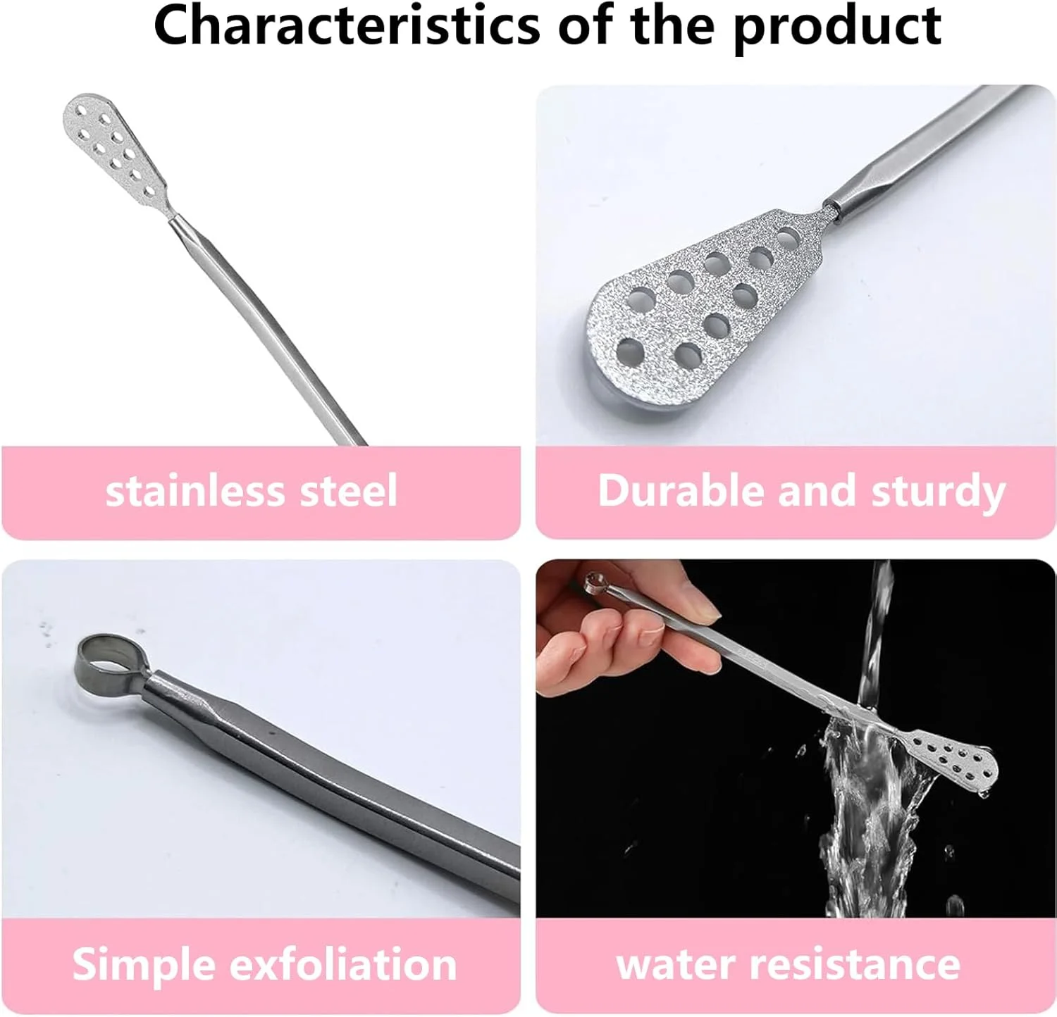 ست سوهان پدیکور استیل ضد زنگ - سوهان های پدیکور عالی برای لایه برداری پاشنه های ترک خورده و پوست مرده، کیفیت حرفه ای، ابزار قابل شستشو و استفاده مجدد برای تجربه اسپا در خانه