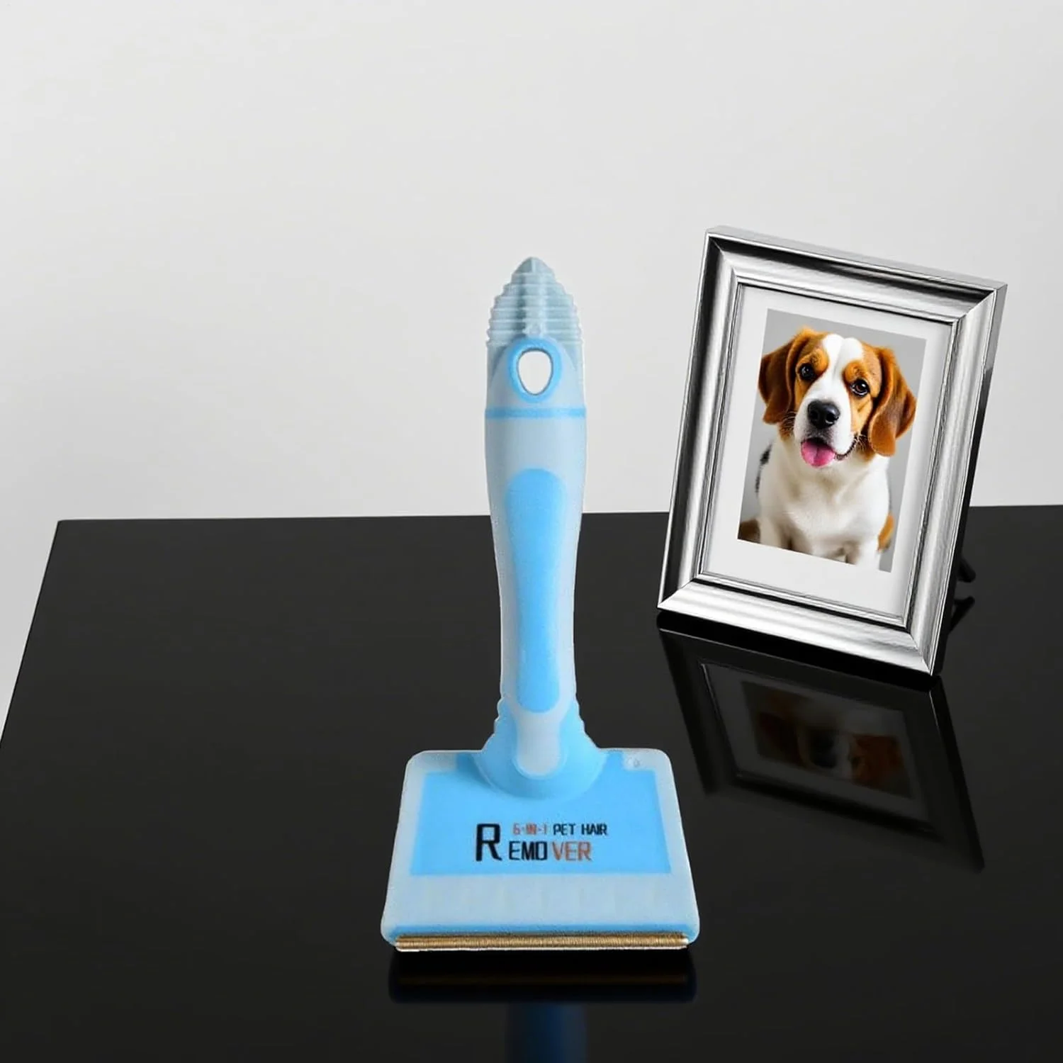 از بین برنده موی سگ - برس چند منظوره از بین برنده مو، برس تمیز کننده خراشنده برای فرش، مبلمان، رختخواب، مبل، لباس، صندلی ماشین سگ و گربه