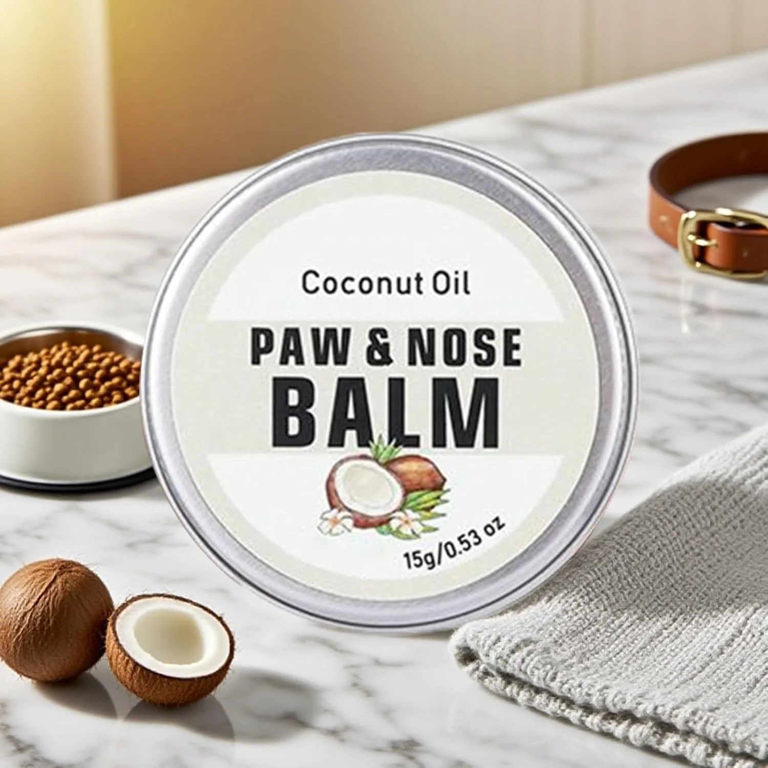 کرم پنجه برای سگ ها | مرهم مراقبت از پوزه بچه گربه - کرم تسکین دهنده و مرطوب کننده برای پوزه و پای سگ، توله سگ و گربه، مناسب پوست خشک و ترک خورده