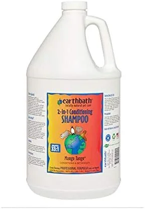 شامپو و نرم کننده ۲ در ۱ سگ و گربه Earthbath با رایحه انبه تانگو - گالن