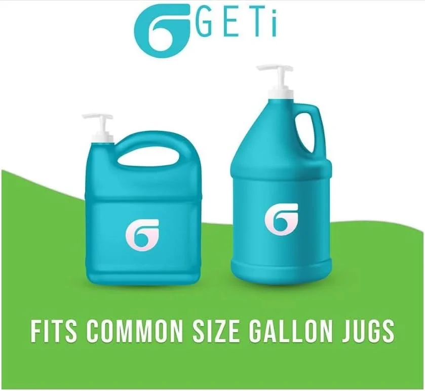 پمپ دیسپنسر گالن PT Geti Beauty - چند منظوره - دارای سرپیچ قفل چرخشی مناسب - ایده آل برای شامپو، نرم کننده، شامپو حیوانات خانگی، ضدعفونی کننده مایع دست | بسته 2 عددی… پمپ دیسپنسر گالن PT Geti Beauty - چند منظوره - دارای سرپیچ قفل چرخشی مناسب - ایده آل برای شامپو، نرم کننده، شامپو حیوانات خانگی، ضدعفونی کننده مایع دست | بسته 2 عددی…