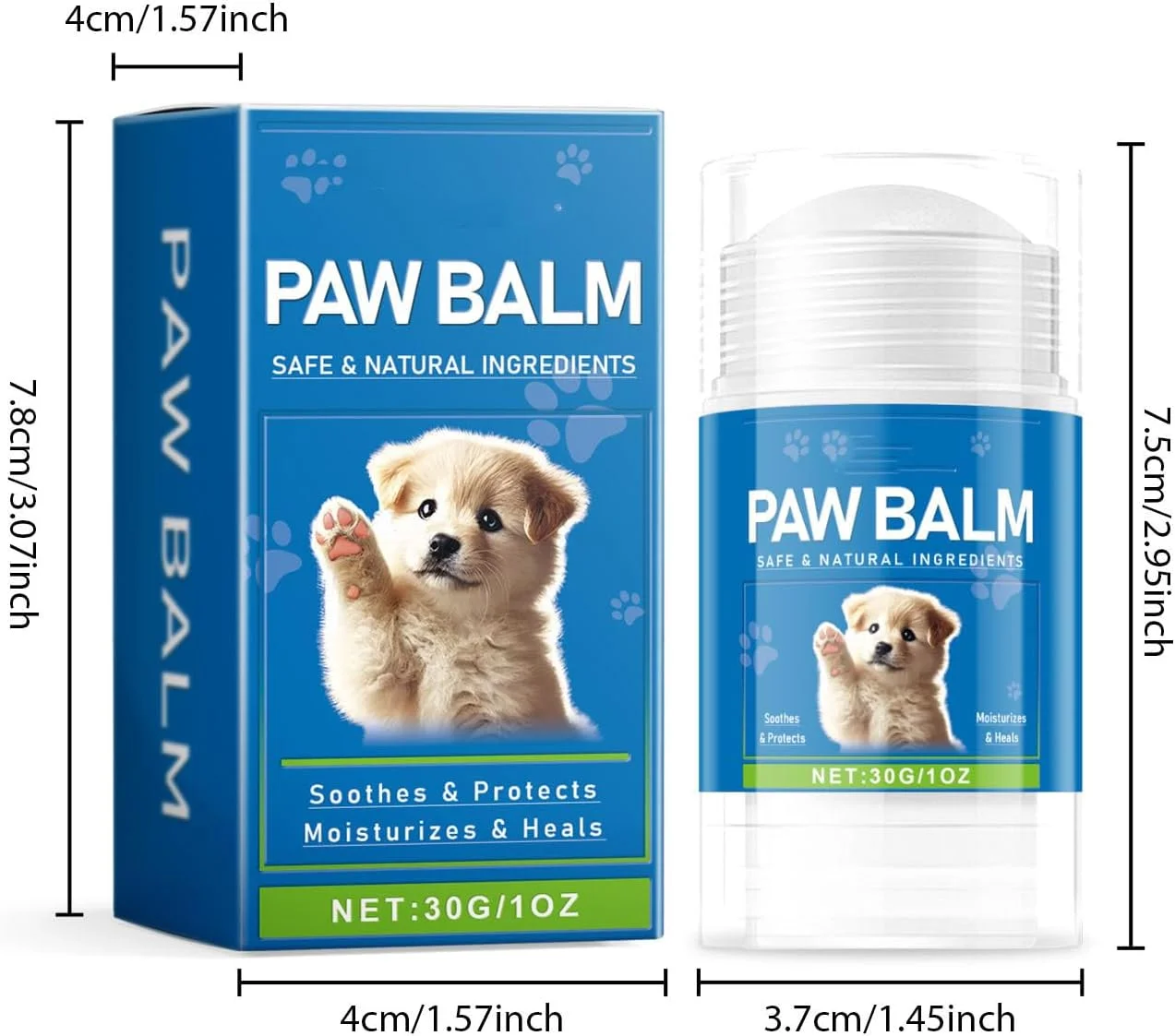 بالم مرطوب کننده عمیق و ملایم پنجه برای سگ و گربه - جذب سریع، مراقبت روزانه و محافظت در برابر عوامل بیرونی