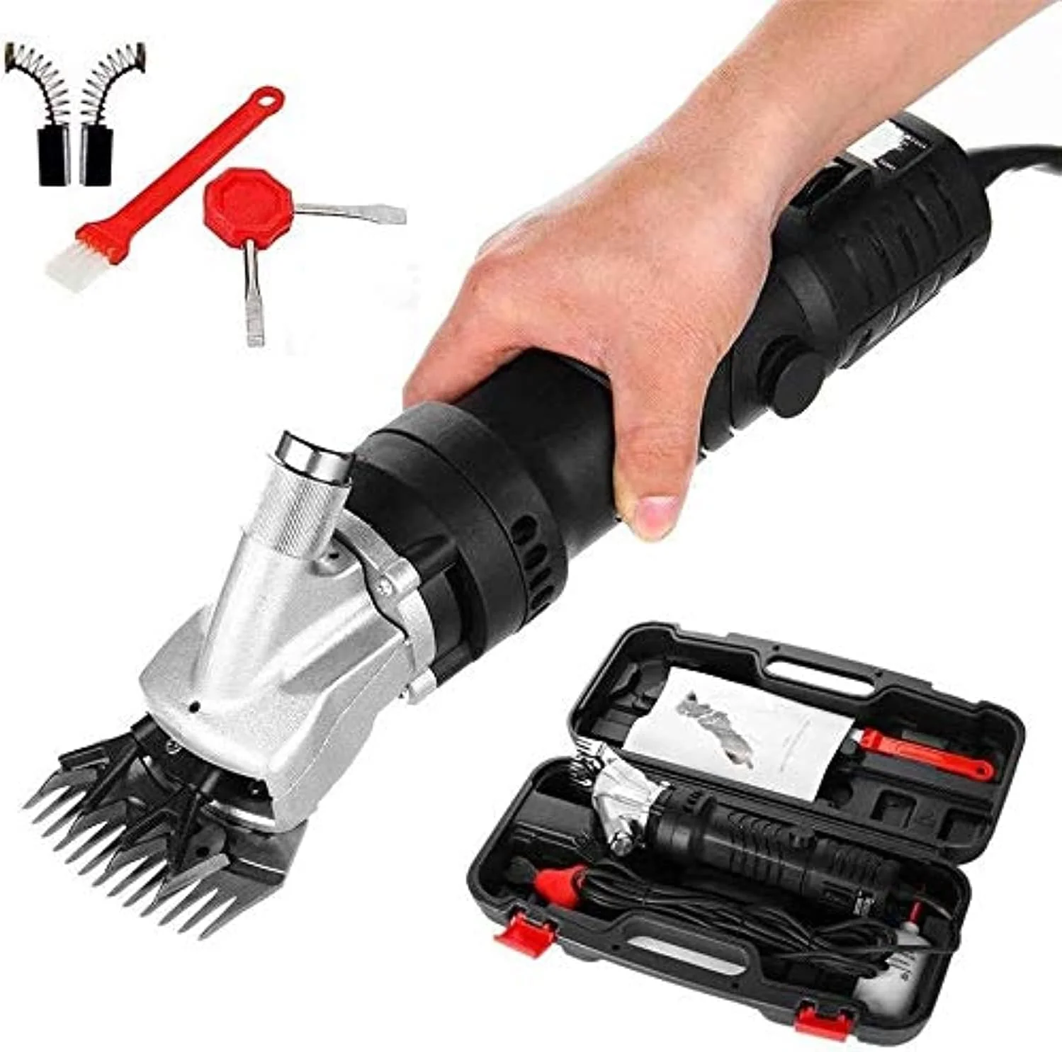 ماشین стрижки برقی گوسفند LIANG-Electric با توان 850 وات، ماشین стрижки آلپاکا، بز، لاما، ماشین اصلاح سنگین حیوانات خانگی، ماشین стрижки موی سگ، ماشین стрижки موی حیوانات مزرعه، ماشین стрижки برقی حیوانات