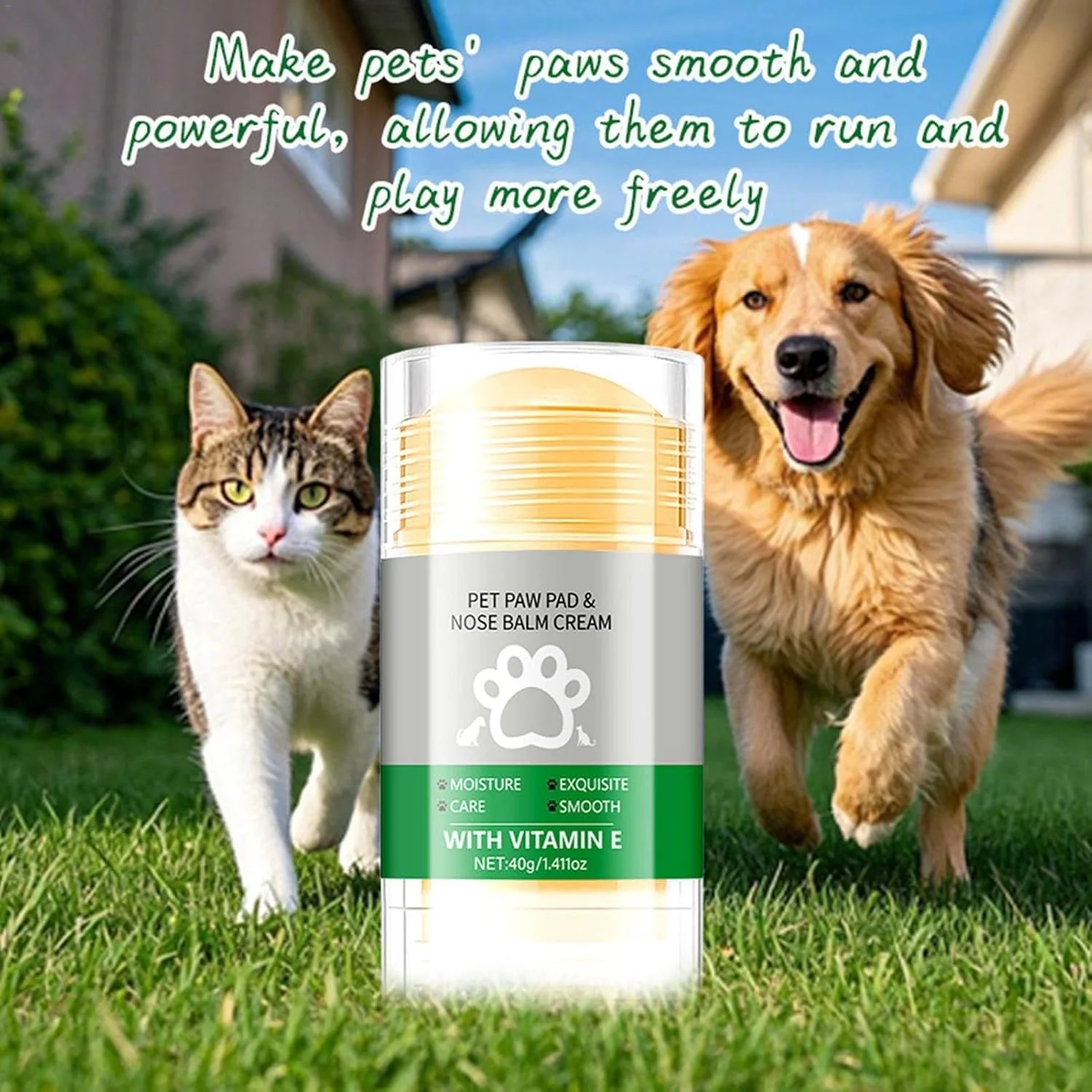 بالم پد پنجه سگ و گربه، بالم پد پنجه چای سبز، تسکین دهنده توله سگ ایمن برای لیسیدن، پماد طبیعی، مراقبت از پد پای سگ و گربه، مرطوب کننده پنجه ها، ترمیم کننده حیوانات خانگی، 40 گرم بالم پد پنجه سگ و گربه، بالم پد پنجه چای سبز، تسکین دهنده توله سگ ایمن برای لیسیدن، پماد طبیعی، مراقبت از پد پای سگ و گربه، مرطوب کننده پنجه ها، ترمیم کننده حیوانات خانگی، 40 گرم