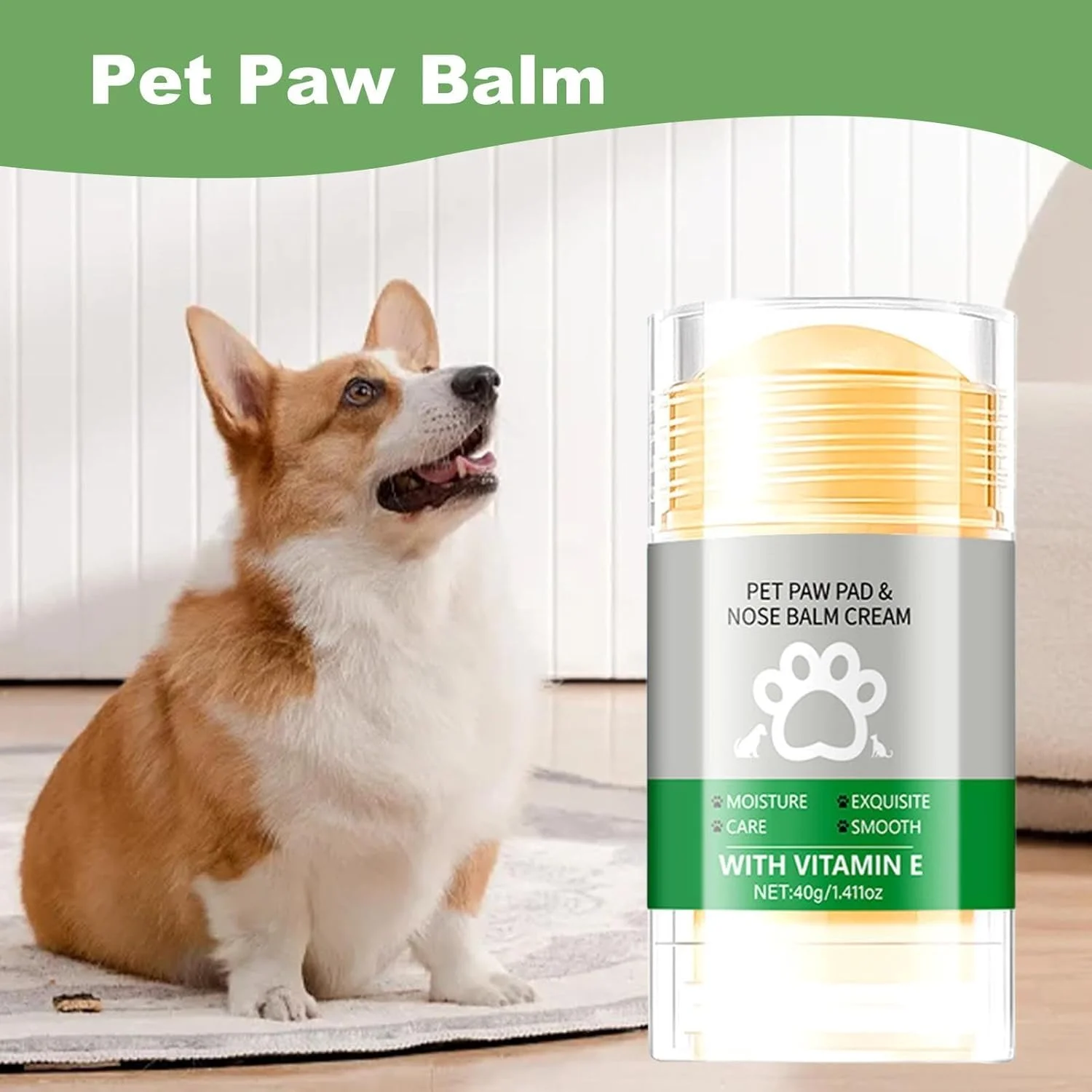 بالم پد پنجه سگ و گربه، بالم پد پنجه چای سبز، تسکین دهنده توله سگ ایمن برای لیسیدن، پماد طبیعی، مراقبت از پد پای سگ و گربه، مرطوب کننده پنجه ها، ترمیم کننده حیوانات خانگی، 40 گرم بالم پد پنجه سگ و گربه، بالم پد پنجه چای سبز، تسکین دهنده توله سگ ایمن برای لیسیدن، پماد طبیعی، مراقبت از پد پای سگ و گربه، مرطوب کننده پنجه ها، ترمیم کننده حیوانات خانگی، 40 گرم