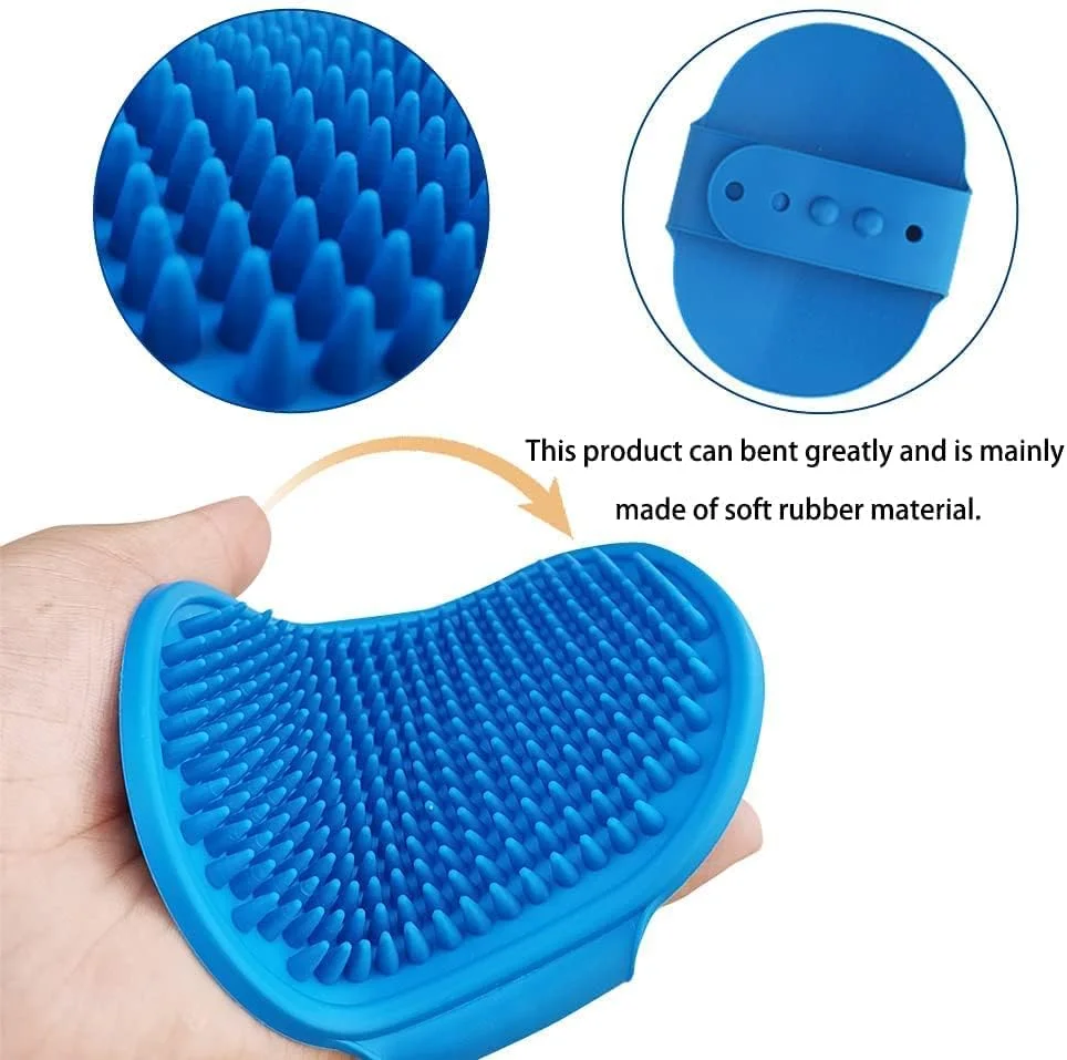 برس حمام سگ Leenwa، بسته 3 عددی، برس شامپو گربه ممتاز، تسکین دهنده