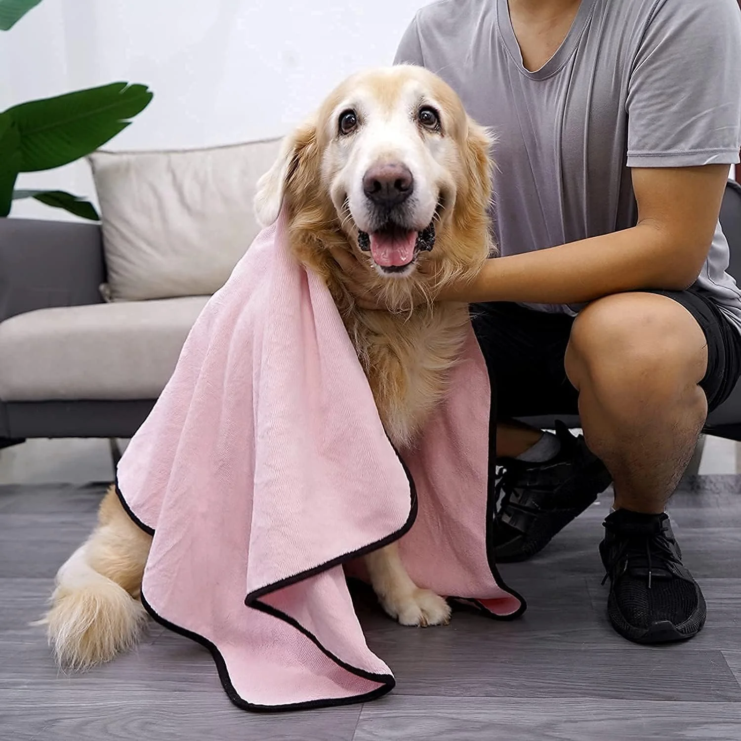 حوله سگ LIENJAER فوق العاده جاذب، حوله نرم گربه، حوله های خشک کننده حمام میکروفیبر برای سگ ها، گربه ها، بچه گربه های کوچک (صورتی) حوله سگ LIENJAER فوق العاده جاذب، حوله نرم گربه، حوله های خشک کننده حمام میکروفیبر برای سگ ها، گربه ها، بچه گربه های کوچک (صورتی)