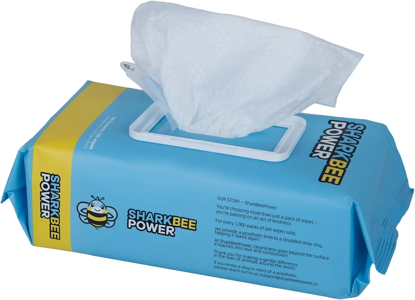 دستمال مرطوب نظافت حیوانات خانگی برای سگ و گربه - کنترل بو، تمیز کننده پنجه، صورت، قسمت تحتانی و بدن، ایمن برای پوست های حساس (100 عدد دستمال مرطوب (1 بسته))