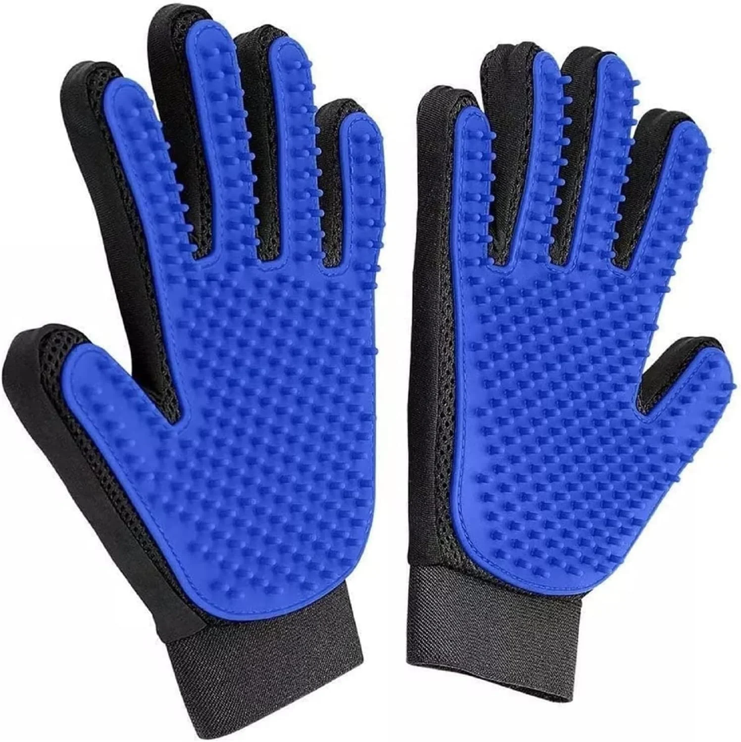 دستکش حیوانات خانگی ZDXY، دستکش برس مو برای نظافت، حمام کردن، شستشو و از بین بردن موهای حیوانات خانگی، مناسب برای گربه، سگ، اسب، خرگوش و سایر حیوانات (2 عدد)