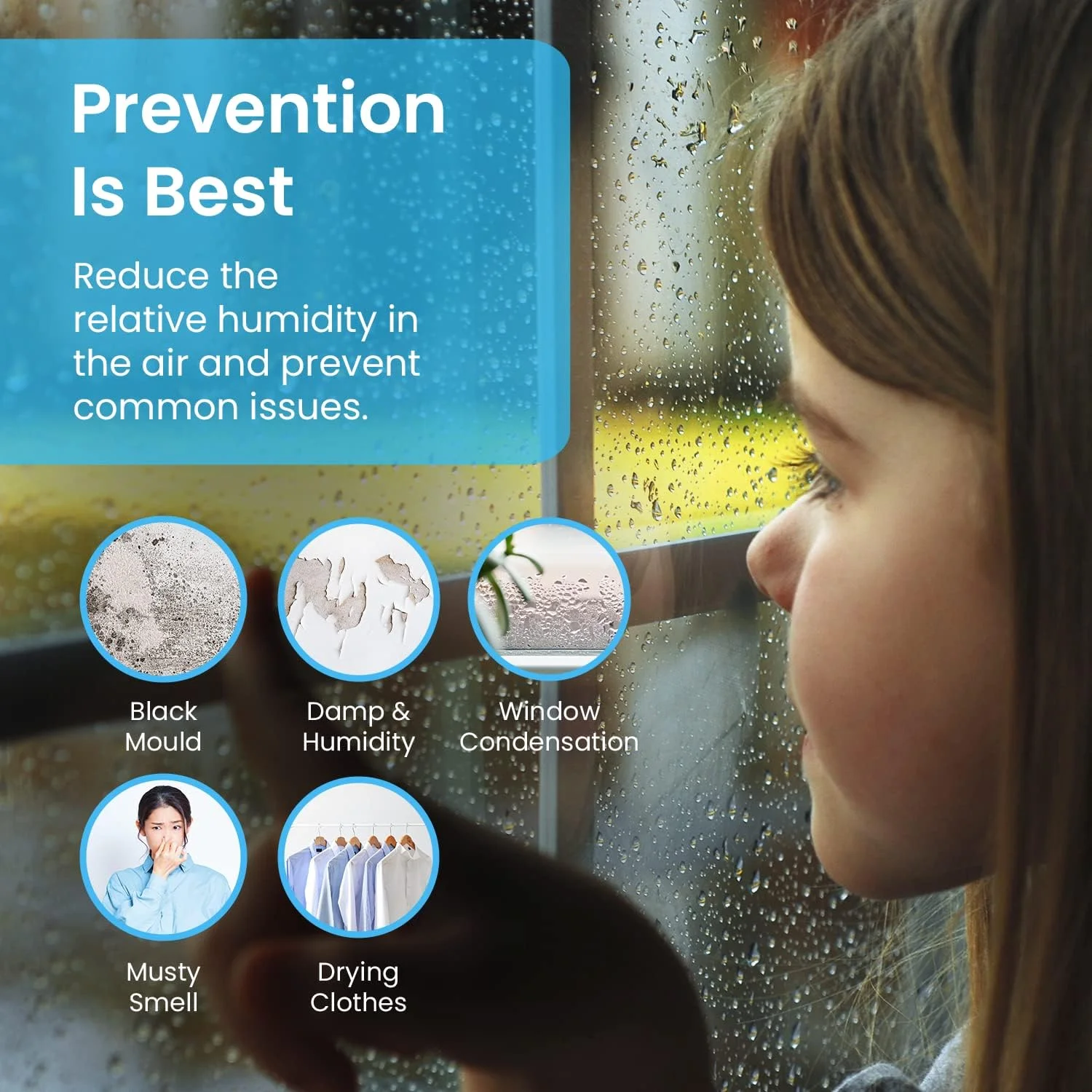 دستگاه رطوبت گیر ۲۰ لیتری Pro Breeze - رطوبت گیر کمپرسوری، تخلیه مداوم، تایمر ۲۴ ساعته و یخ زدایی خودکار، از بین برنده کپک و جذب کننده رطوبت برای خانه و حمام، سفید دستگاه رطوبت گیر ۲۰ لیتری Pro Breeze - رطوبت گیر کمپرسوری، تخلیه مداوم، تایمر ۲۴ ساعته و یخ زدایی خودکار، از بین برنده کپک و جذب کننده رطوبت برای خانه و حمام، سفید