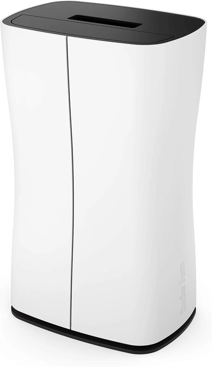 دستگاه رطوبت گیر خانگی استادلر فرم مدل تئو با طراحی سوئیسی، ظرفیت 10 لیتر در روز، عملکرد بی صدا، مناسب برای خانه و دفتر کار تا 40 متر مربع، مخزن آب 2 لیتری، تایمر 1 تا 7 ساعته، تخلیه مداوم