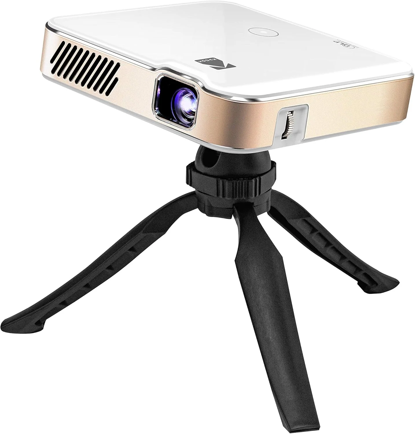 پروژکتور هوشمند قابل حمل فول اچ دی کوداک Luma 450 | وای فای، بلوتوث، HDMI و USB سازگار، سیستم سینمای خانگی کوچک تا 150 اینچ | رزولوشن اصلی 1080p (4K)، 200 لومن | شامل سه پایه پروژکتور هوشمند قابل حمل فول اچ دی کوداک Luma 450 | وای فای، بلوتوث، HDMI و USB سازگار، سیستم سینمای خانگی کوچک تا 150 اینچ | رزولوشن اصلی 1080p (4K)، 200 لومن | شامل سه پایه