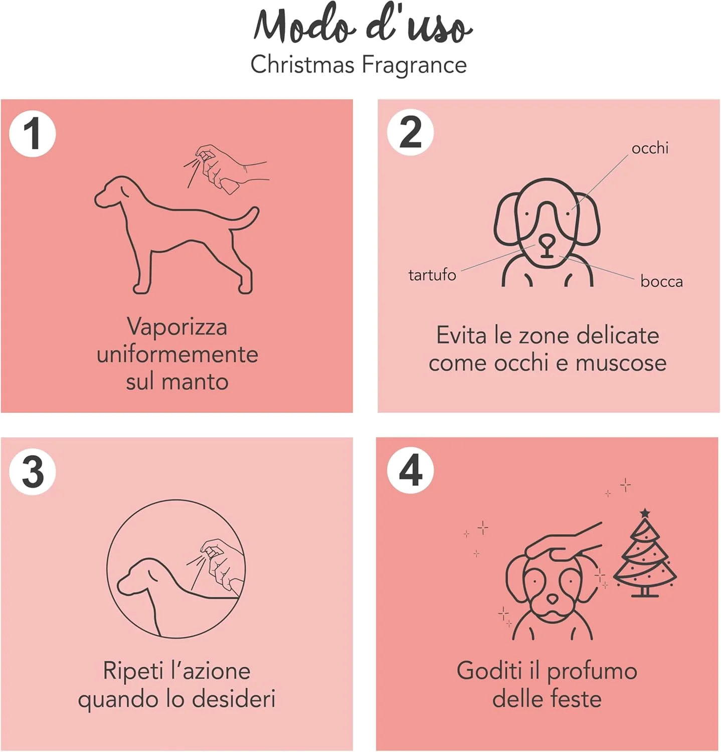 یوپ! - عطر سگ و گربه کریسمس 150 میلی لیتر، اسپری مو بدون الکل برای سگ و گربه، ماندگاری طولانی با رایحه زنجبیلی، کره و بیسکویت