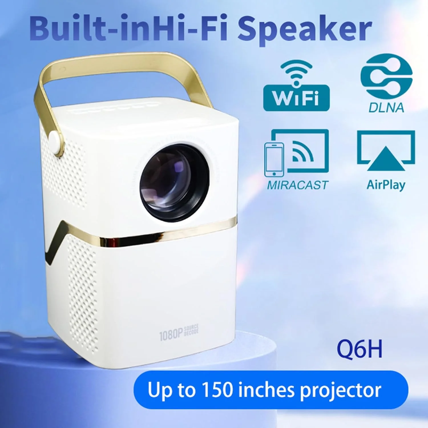 پروژکتور قابل حمل فیلم Labymos 720P سازگار با تلفن هوشمند، تی وی استیک، پخش کننده DVD پروژکتور قابل حمل فیلم Labymos 720P سازگار با تلفن هوشمند، تی وی استیک، پخش کننده DVD