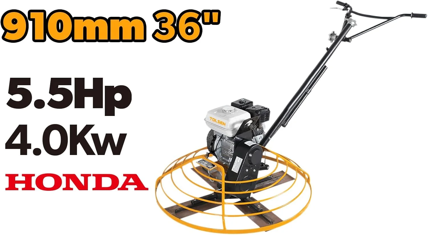 دستگاه ماله پروانه ای بنزینی تولسن، پرداخت کننده صنعتی کف بتنی