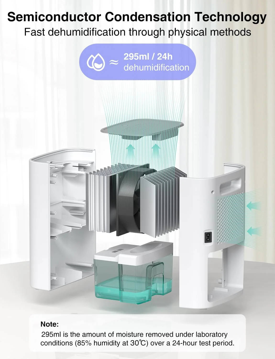 رطوبت گیر کوچک CLEVAST برای خانه، رطوبت گیر برقی مینی 800 میلی لیتری برای اتاق خواب، رطوبت گیر هوای قابل حمل و جمع و جور برای اتاق، حمام، کمد، RV، کمپر، خانه با خاموش شدن خودکار رطوبت گیر کوچک CLEVAST برای خانه، رطوبت گیر برقی مینی 800 میلی لیتری برای اتاق خواب، رطوبت گیر هوای قابل حمل و جمع و جور برای اتاق، حمام، کمد، RV، کمپر، خانه با خاموش شدن خودکار