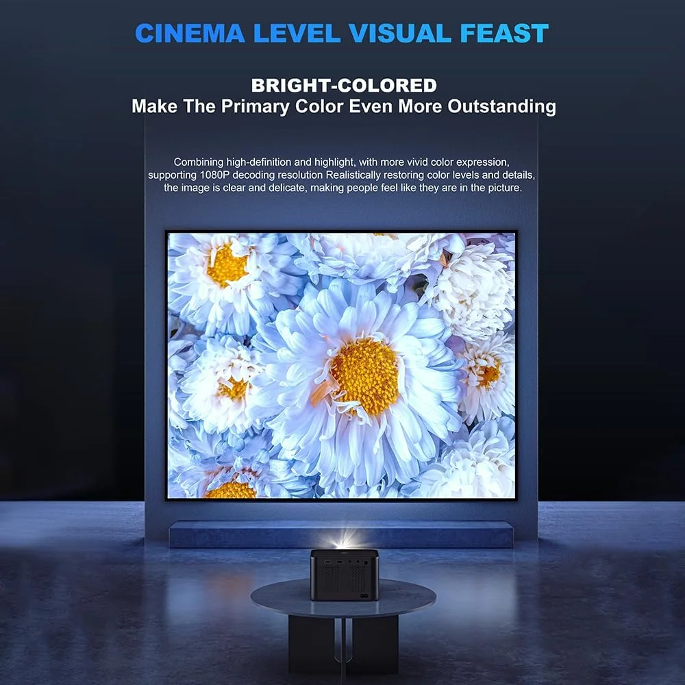 پروژکتور هوشمند 4500 لومن Labymos، پروژکتور فیلم LCD 230 اینچی، وای فای 2.4G+5G، بلندگوی داخلی، نویز کم، سینمای خانگی قابل حمل سازگار با تلفن هوشمند، تی وی استیک، لپ تاپ پروژکتور هوشمند 4500 لومن Labymos، پروژکتور فیلم LCD 230 اینچی، وای فای 2.4G+5G، بلندگوی داخلی، نویز کم، سینمای خانگی قابل حمل سازگار با تلفن هوشمند، تی وی استیک، لپ تاپ