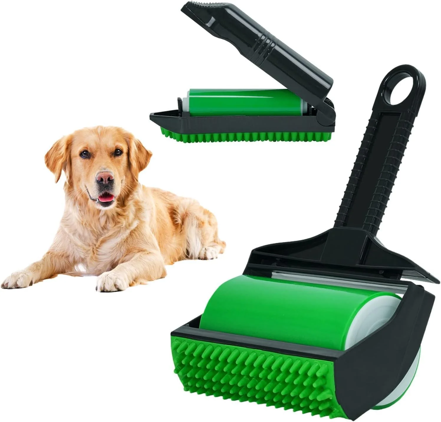 غلتک پرزگیر چندبار مصرف YHRY، غلتک چسبنده موی حیوانات خانگی قابل شستشو، ابزار تمیز کننده موی خانگی برای مبل، تمیز کردن کارآمد، بلند کننده موی حیوانات خانگی برای خرده های مبل، لباس، ماشین و سطوح مختلف