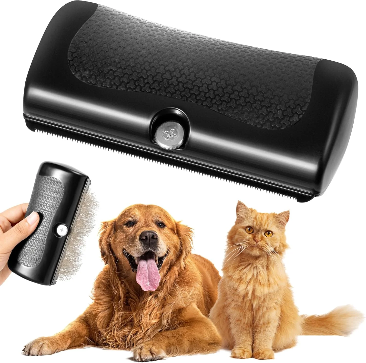 برس نظافت حیوانات خانگی YAOZUP Groomify، برس Mr Waggy Tails، برس سگ برای سگ ها و گربه ها، شانه موزدایی حیوانات خانگی، شانه های نظافت