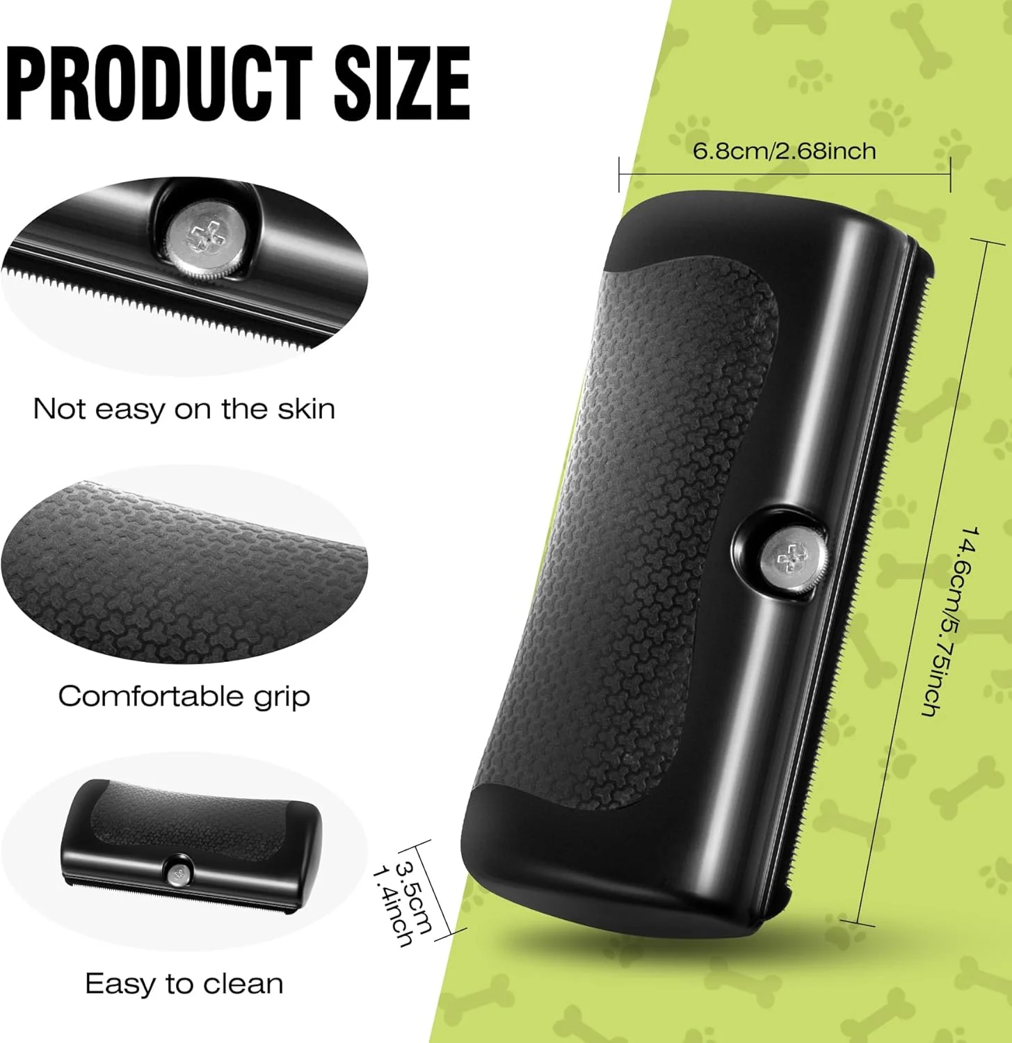 برس نظافت حیوانات خانگی YAOZUP Groomify، برس Mr Waggy Tails، برس سگ برای سگ ها و گربه ها، شانه موزدایی حیوانات خانگی، شانه های نظافت