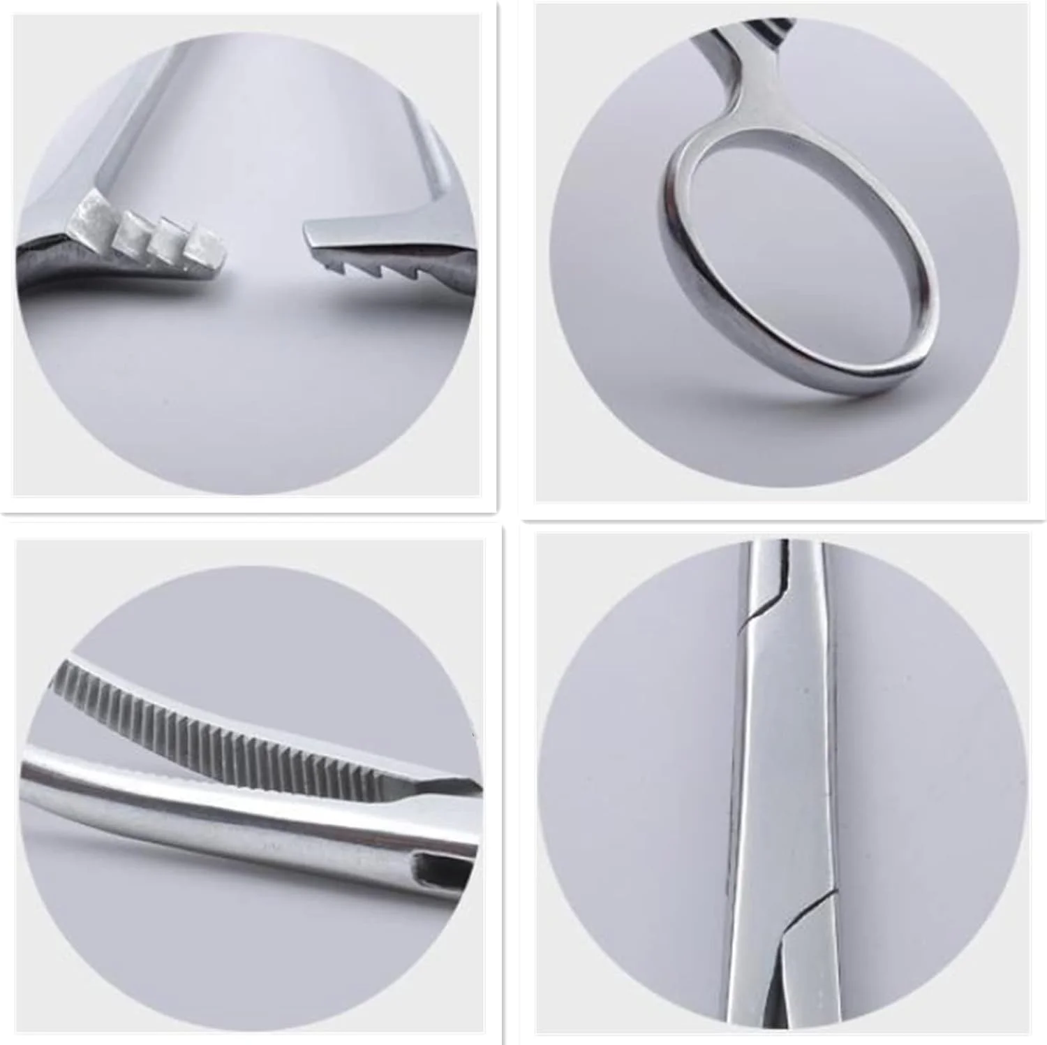 فورسپس هموستات WUWYOUWL، قیچی استیل ضد زنگ برای سگ، گربه، حیوانات خانگی، گیره موی گوش، ابزار قیچی ماهیگیری (خمیده 16 سانتی متری)