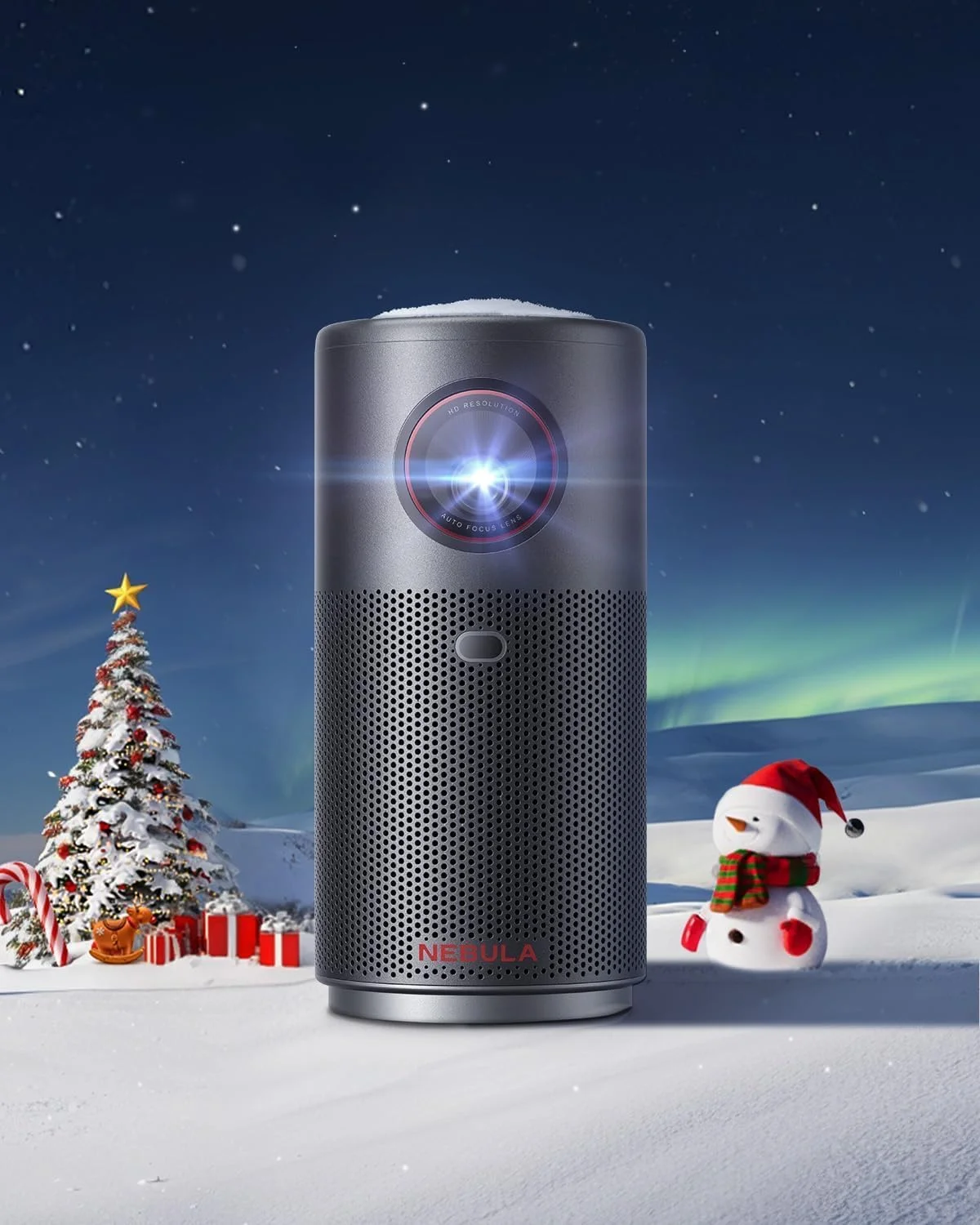 پروژکتور NEBULA Capsule Air Google TV، نتفلیکس دارای مجوز رسمی، پروژکتور مینی هوشمند 720p با Wi-Fi، 2-4 ساعت پخش، نمایشگر 100 اینچی، Dolby Digital، فوق العاده قابل حمل برای هر فضا پروژکتور NEBULA Capsule Air Google TV، نتفلیکس دارای مجوز رسمی، پروژکتور مینی هوشمند 720p با Wi-Fi، 2-4 ساعت پخش، نمایشگر 100 اینچی، Dolby Digital، فوق العاده قابل حمل برای هر فضا