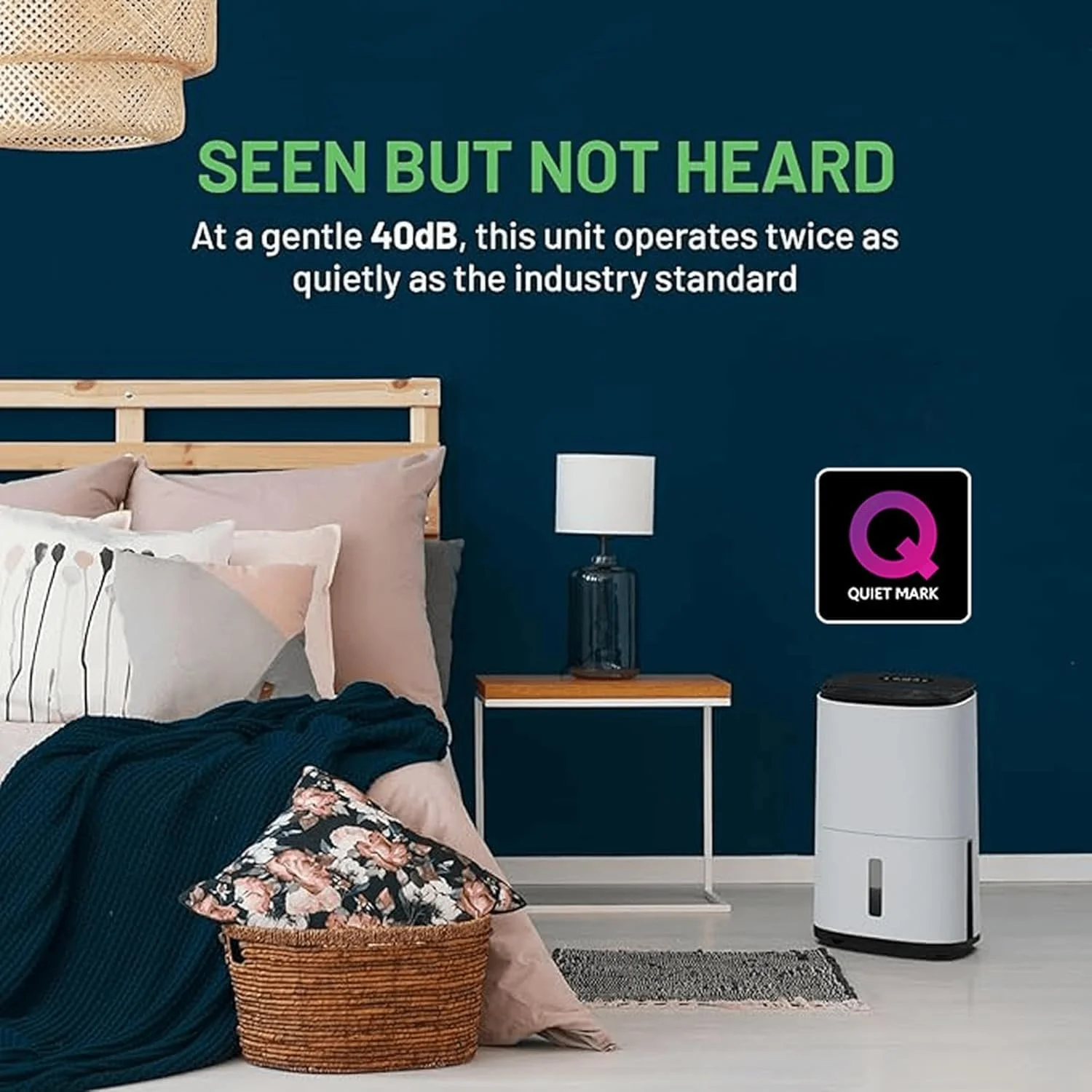 دستگاه رطوبت گیر و تصفیه کننده هوا دوگانه MeacoDry Arete® One 12L برای خانه های با اندازه معمولی - جلوگیری از رطوبت و تراکم - فوق العاده بی صدا - حالت خشک کردن لباس با انرژی کم - حالت شب