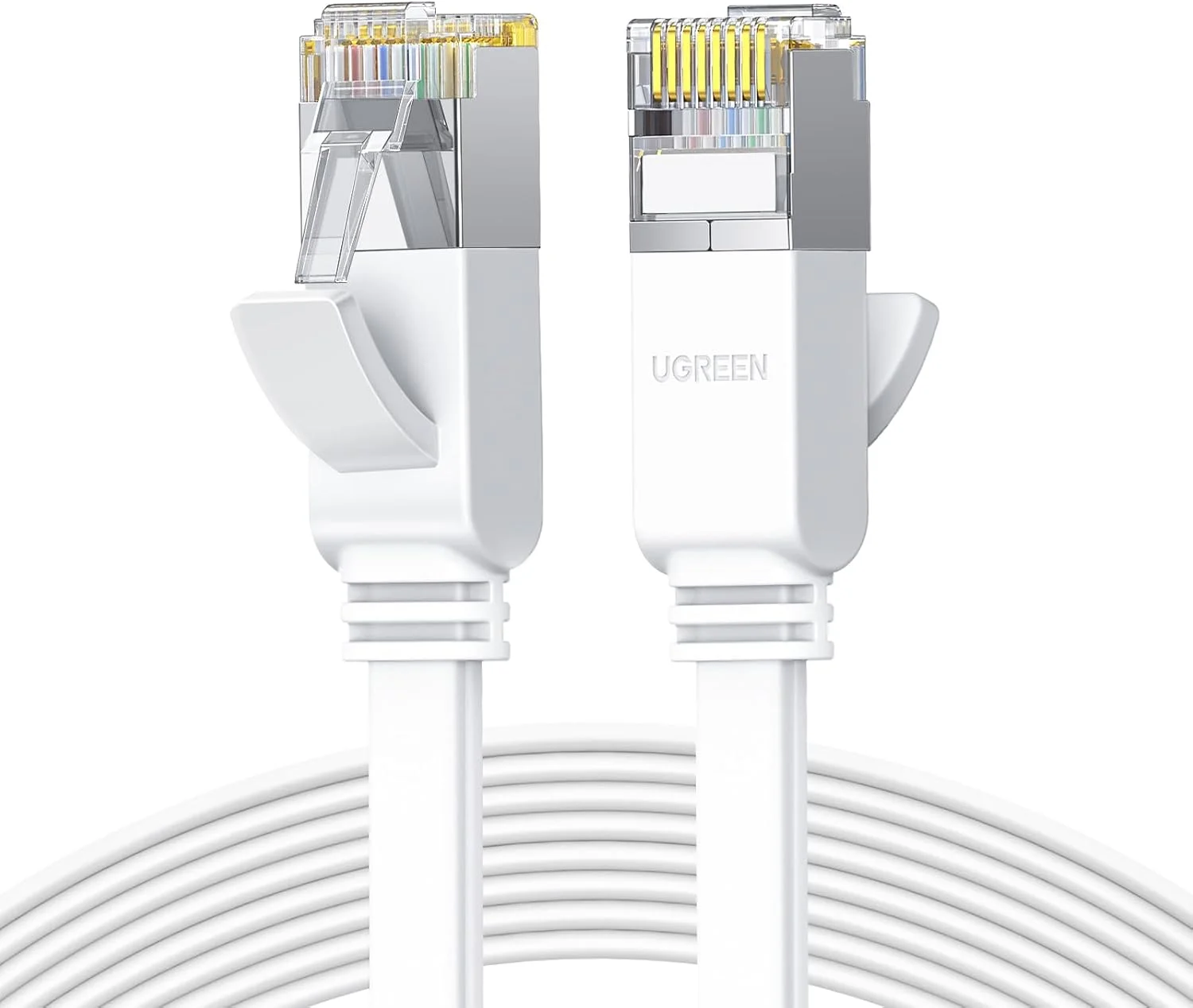 کابل اترنت UGREEN Cat6 10M گیگابیتی تخت، کابل شبکه با سرعت بالا 1000 مگابیت بر ثانیه، کابل اینترنت محافظت شده RJ45 اترنت، سازگار با لپ تاپ، کامپیوتر، PS5 PS4، تلویزیون، مودم، روتر، هاب، سوئیچ کابل اترنت UGREEN Cat6 10M گیگابیتی تخت، کابل شبکه با سرعت بالا 1000 مگابیت بر ثانیه، کابل اینترنت محافظت شده RJ45 اترنت، سازگار با لپ تاپ، کامپیوتر، PS5 PS4، تلویزیون، مودم، روتر، هاب، سوئیچ
