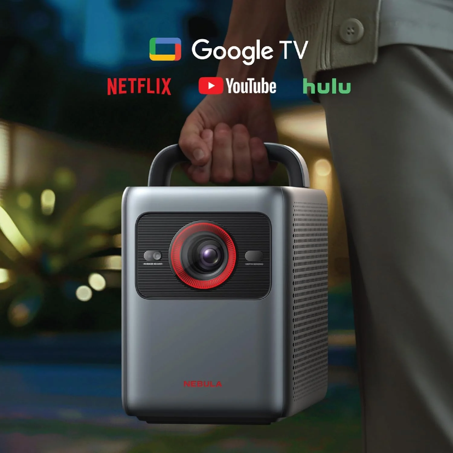 پروژکتور 4K انکر NEBULA Cosmos 4K SE Laser+LED Dolby Vision، پروژکتور 4K با روشنایی بالای 1800 انسی لومن، صفحه نمایش بزرگ 200 اینچی، کیفیت تصویر بهبود یافته، Google TV، پروژکتور قابل حمل با دستگیره پروژکتور 4K انکر NEBULA Cosmos 4K SE Laser+LED Dolby Vision، پروژکتور 4K با روشنایی بالای 1800 انسی لومن، صفحه نمایش بزرگ 200 اینچی، کیفیت تصویر بهبود یافته، Google TV، پروژکتور قابل حمل با دستگیره