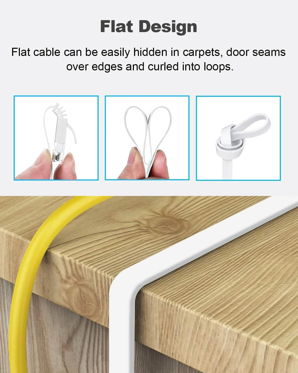 کابل اترنت یاهودی 1 متری بسته 6 عددی، کابل اترنت CAT6 گیگابیتی سرعت بالا 1000 مگابیت بر ثانیه برای 250 مگاهرتز بر ثانیه، کابل پچ شبکه LAN RJ45 محافظت شده 32AWG Cat 6 - برای رایانه شخصی، PS5، سوییچ، روتر، مودم، لپ تاپ (سفید) کابل اترنت یاهودی 1 متری بسته 6 عددی، کابل اترنت CAT6 گیگابیتی سرعت بالا 1000 مگابیت بر ثانیه برای 250 مگاهرتز بر ثانیه، کابل پچ شبکه LAN RJ45 محافظت شده 32AWG Cat 6 - برای رایانه شخصی، PS5، سوییچ، روتر، مودم، لپ تاپ (سفید)