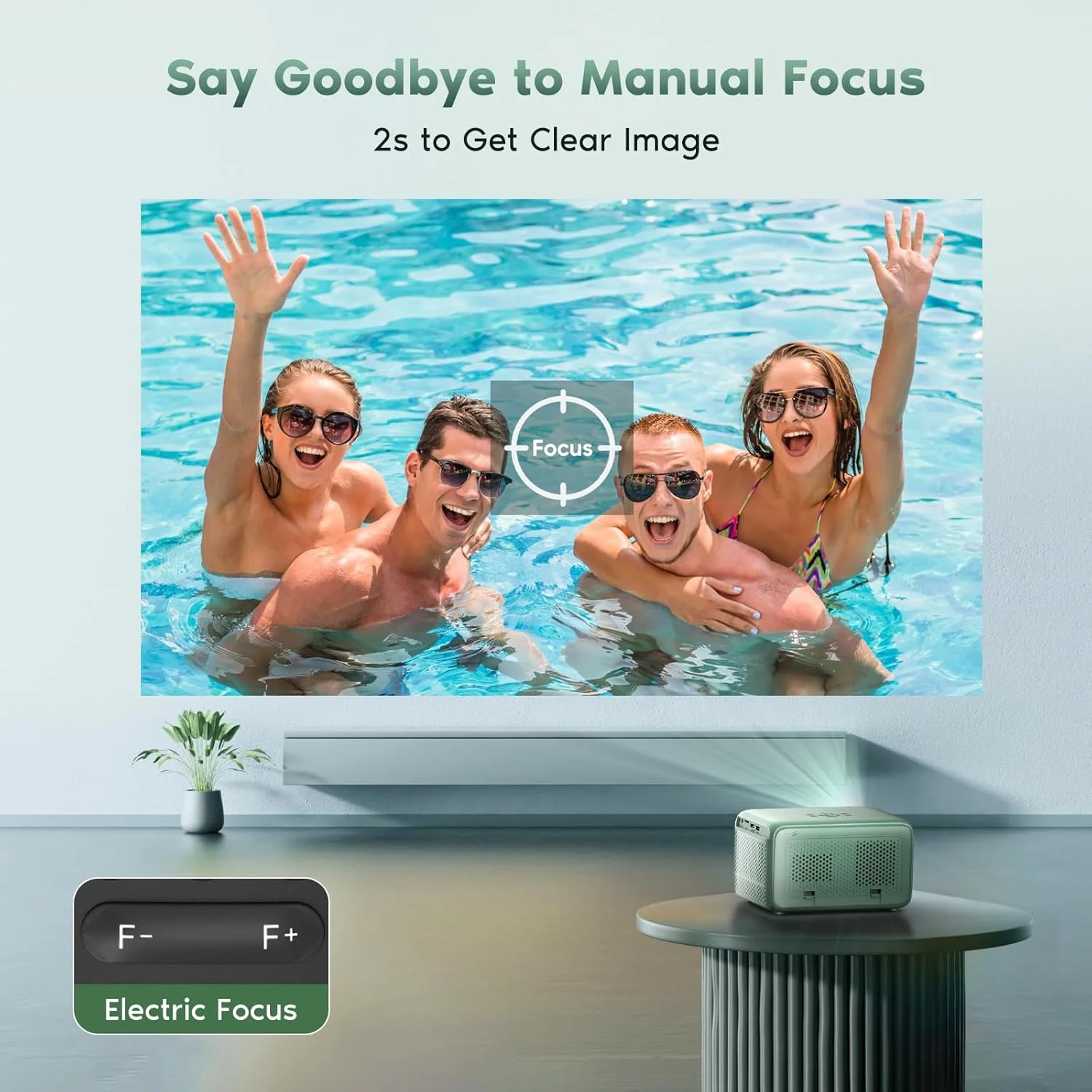 پروژکتور هوشمند قابل حمل TMY با فوکوس الکتریکی، وای فای 4K و بلوتوث، پروژکتور فیلم 400 ANSI برای تلفن/استیک تلویزیون/HDMI/USB/لپ تاپ/DVD/PS5، مینی پروژکتور برای پروژکتور هوشمند قابل حمل TMY با فوکوس الکتریکی، وای فای 4K و بلوتوث، پروژکتور فیلم 400 ANSI برای تلفن/استیک تلویزیون/HDMI/USB/لپ تاپ/DVD/PS5، مینی پروژکتور برای